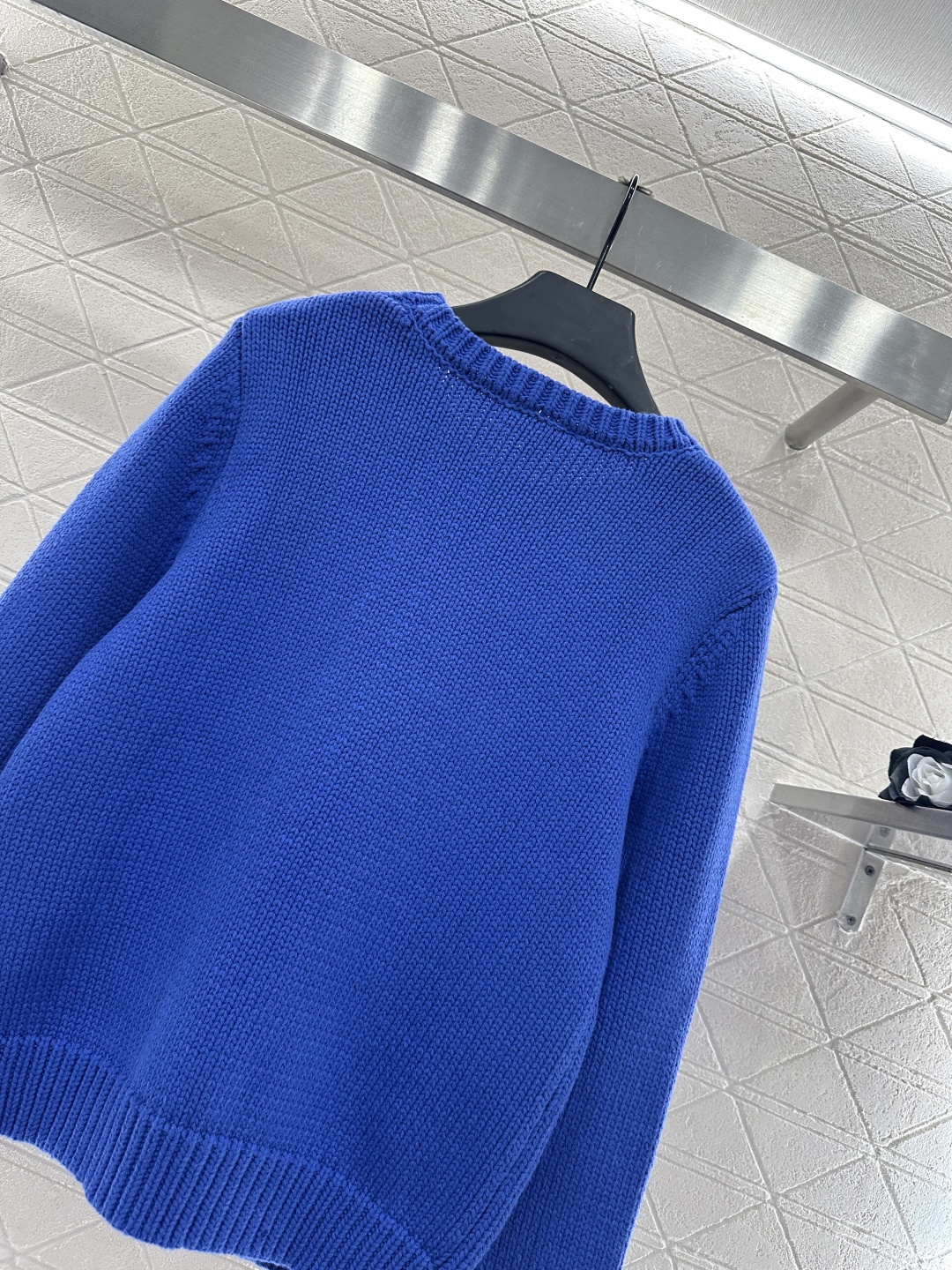 ♥Chane*♥2026新品上架 圆领超人徽标针织套头毛衣定制YB羊毛纱线织造，穿搭舒适，质感十足，圆领