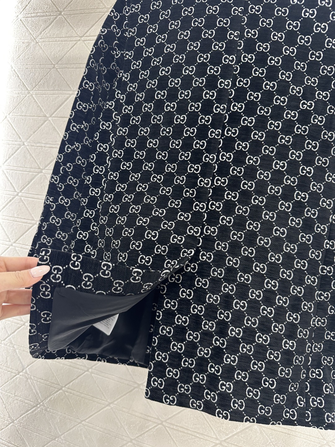 ♥Gucc*♥2026新品上架 翻领提花西装长裤套装定制YB进口提花材质，成衣质感品相绝佳，翻领正肩西装