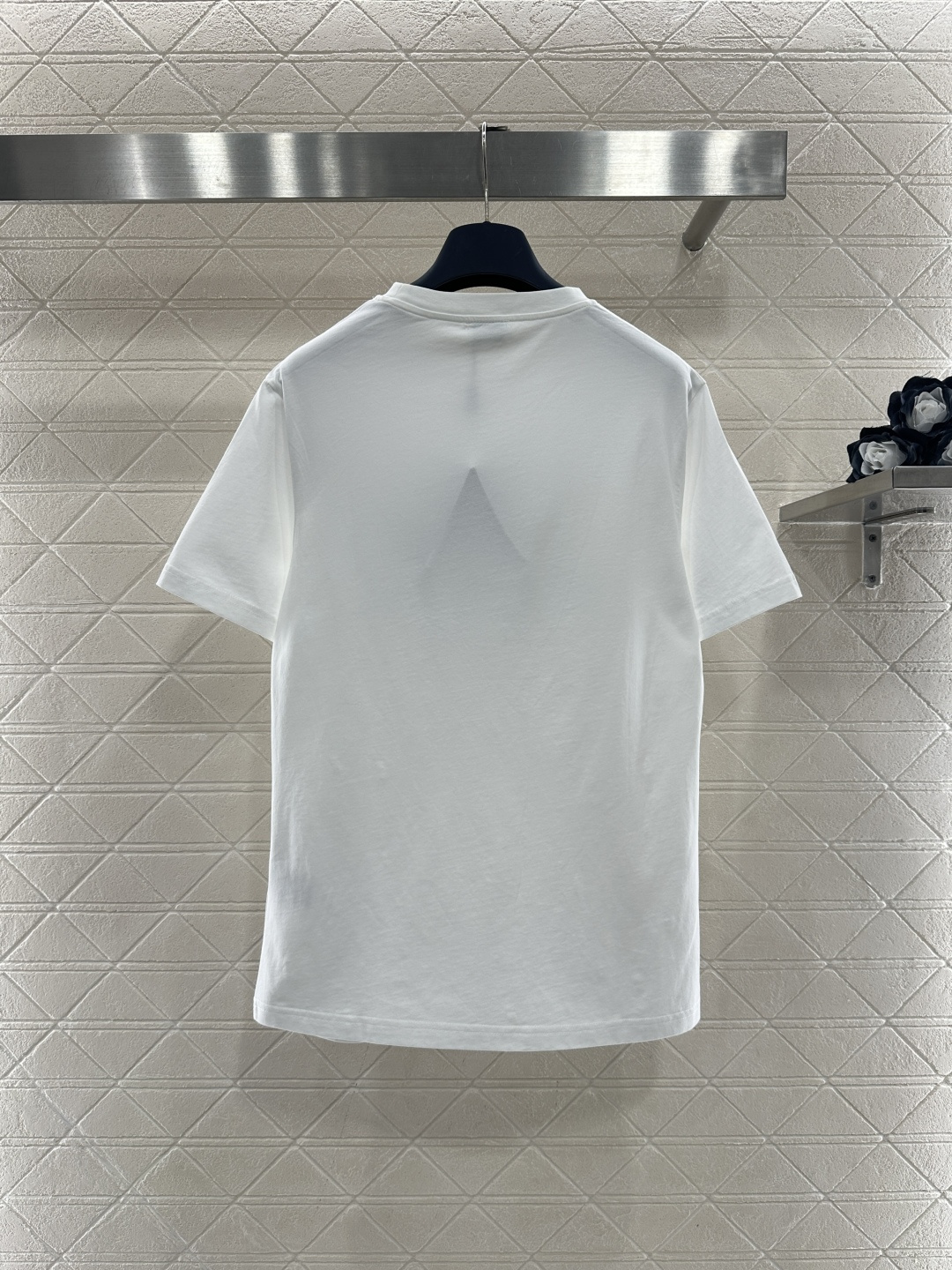 ♥Saint Lauren*♥2026新品上架 圆领刺绣毛绒徽标𝑒𝑒定制YB丝光全棉材质，透气舒适，质感