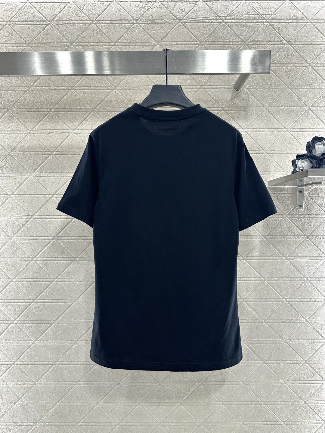 ♥Dio*♥2026新品上架 刺绣亮片徽标𝑇𝑒𝑒定制YB丝光全棉材质，透气舒适，质感十足，常规短袖𝑇恤剪