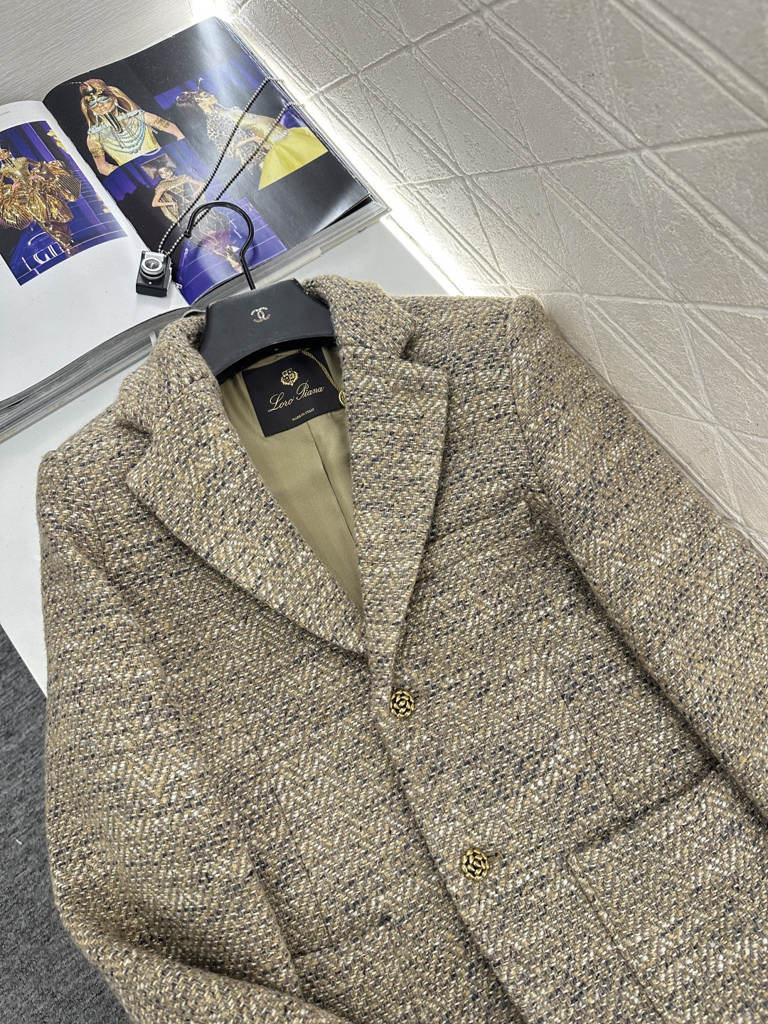 ♥LP*♥2026新品上架 翻领编织西装外套定制YB进口粗纺羊毛呢材质，质感高级，品相十足，翻领洋装西装