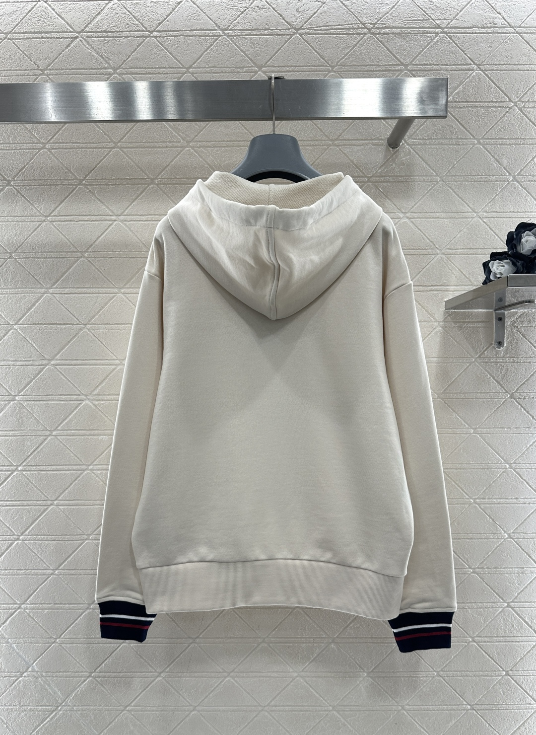 ♥Prad*♥2026新品上架 连帽抽绳拉链卫衣外套定制YB原生全棉材质，舒适软糯，穿搭洋气，连帽拉链卫