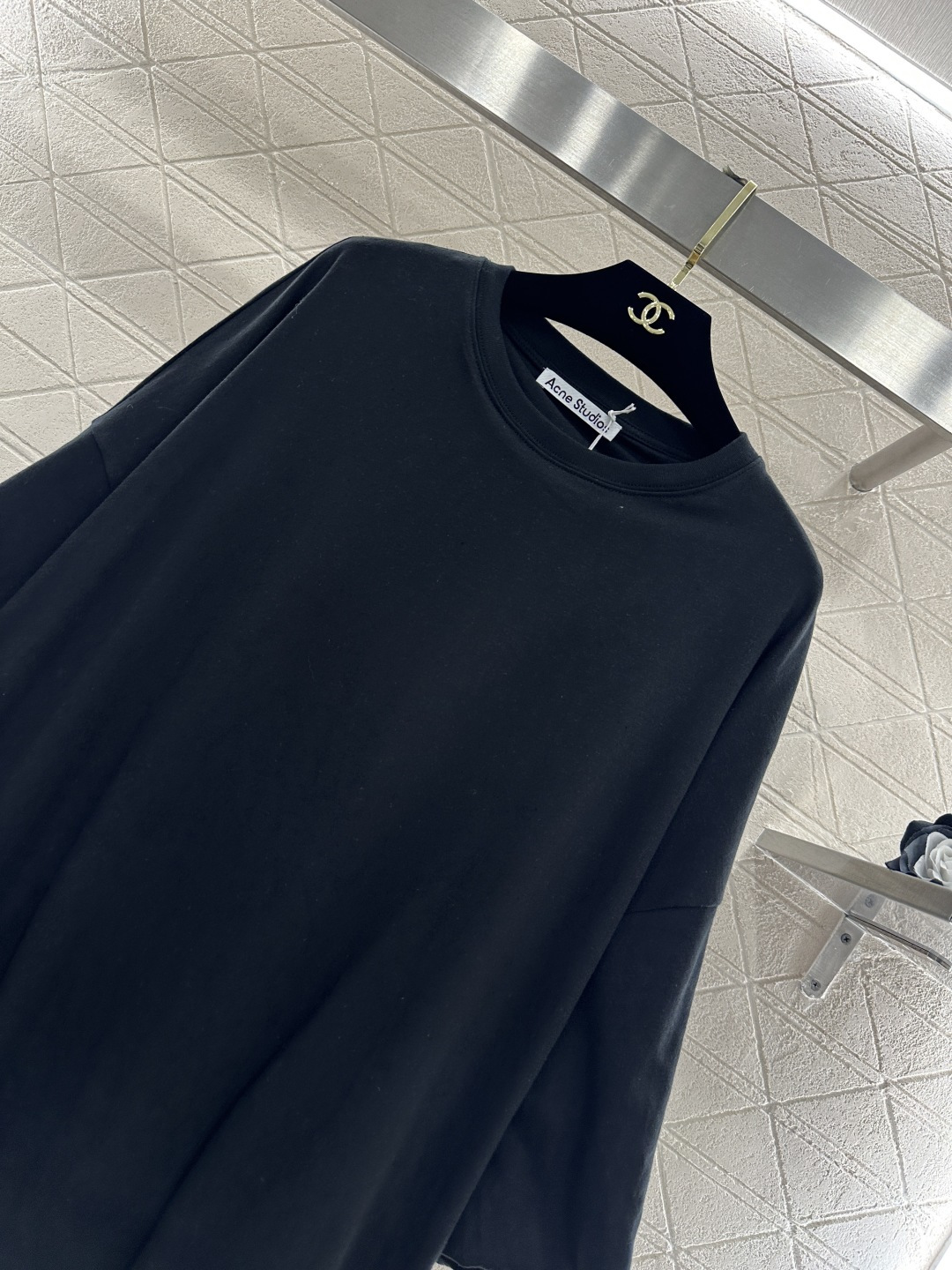 ♥Acne studio*♥2026新品上架 圆领宽松花苞𝑇𝑒𝑒定制YB原生全棉材质，透气舒适，质感十足