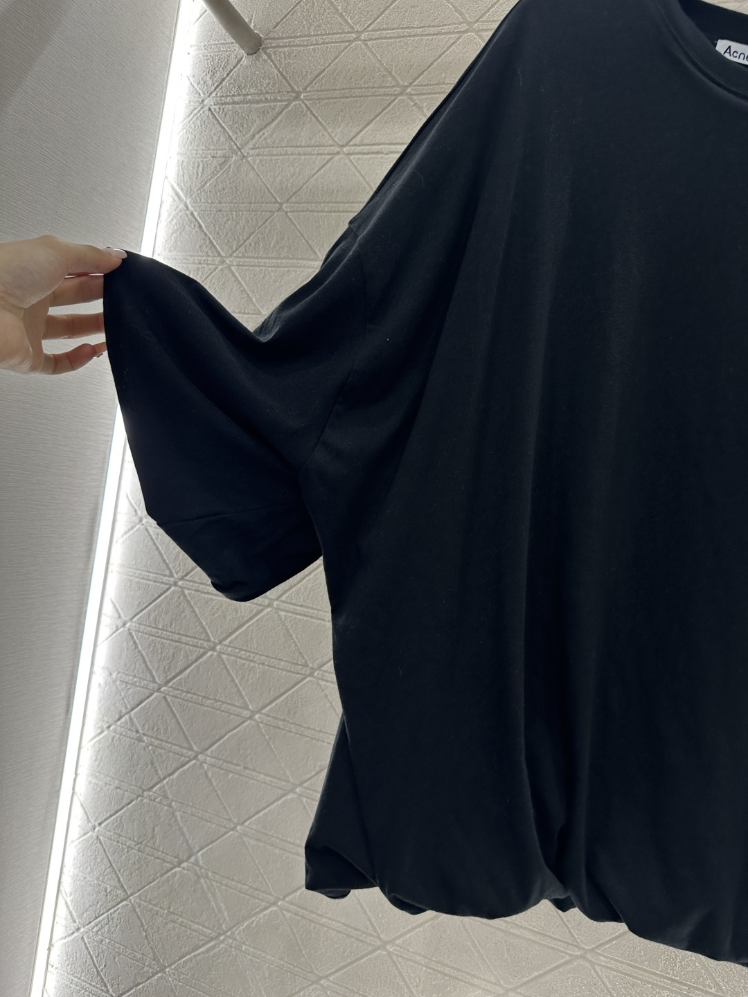 ♥Acne studio*♥2026新品上架 圆领宽松花苞𝑇𝑒𝑒定制YB原生全棉材质，透气舒适，质感十足