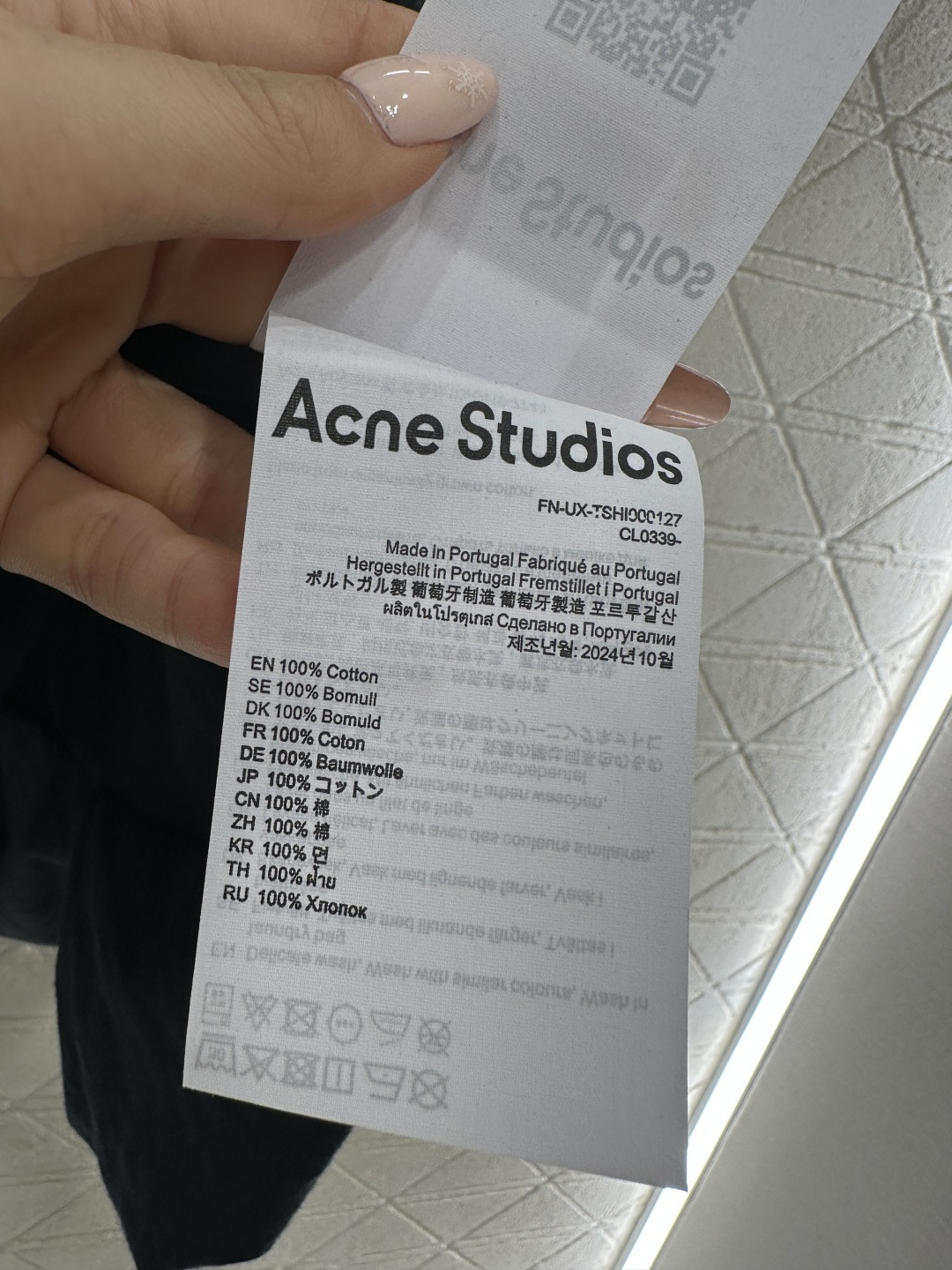 ♥Acne studio*♥2026新品上架 圆领宽松花苞𝑇𝑒𝑒定制YB原生全棉材质，透气舒适，质感十足