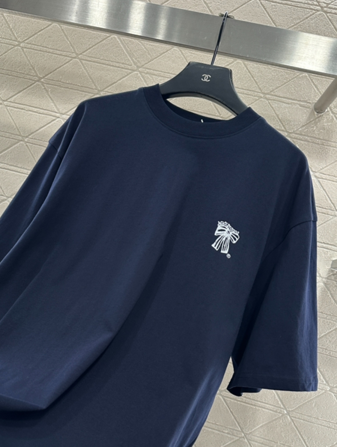 ♥Acne atudio*♥2026新品上架 圆领印花蝴蝶结徽标𝑇𝑒𝑒定制YB原生全棉材质，透气舒适，质