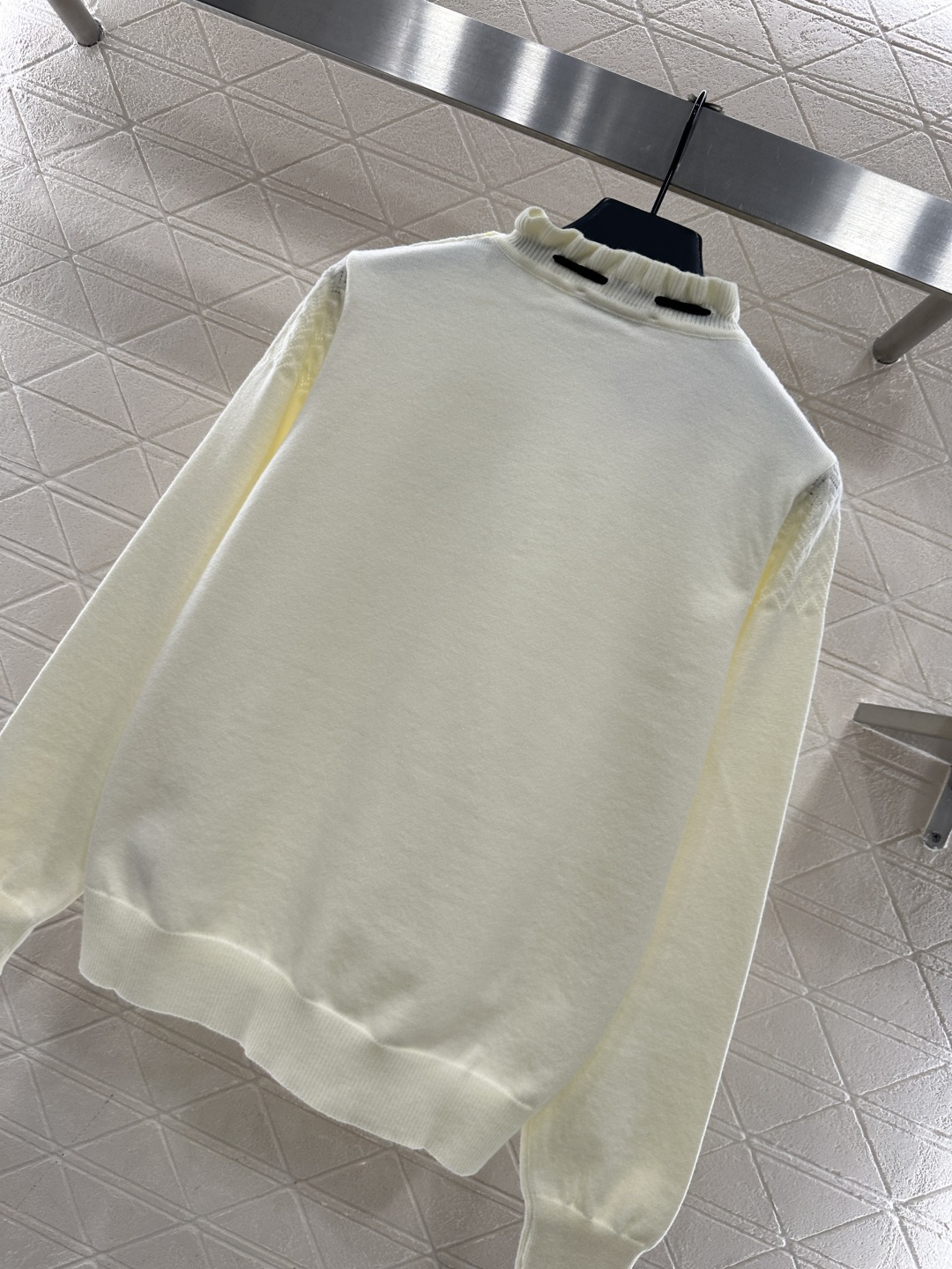 ♥Miumi*♥2026新品上架 蝴蝶结花苞领针织套头毛衣定制YB羊毛纱线织造，穿搭舒适，质感十足，小立