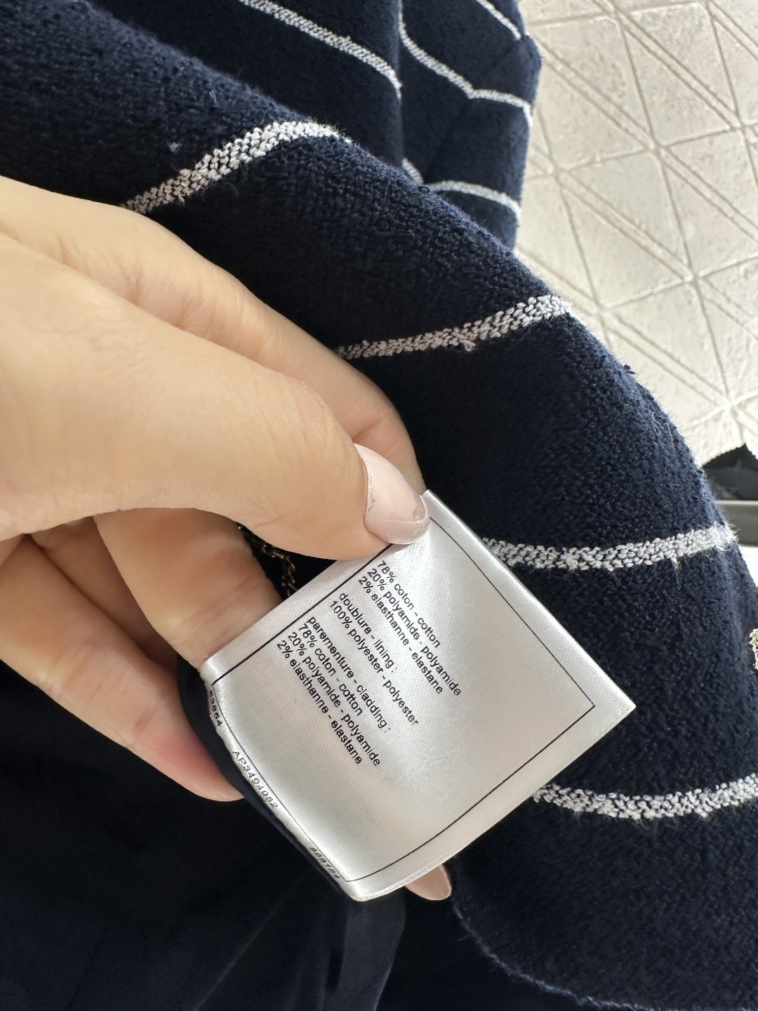 ♥Chane*♥2026新品上架 条纹洋装外套长裤套装定制YB进口棉毛材质，质感高级，品相十足，翻领洋装