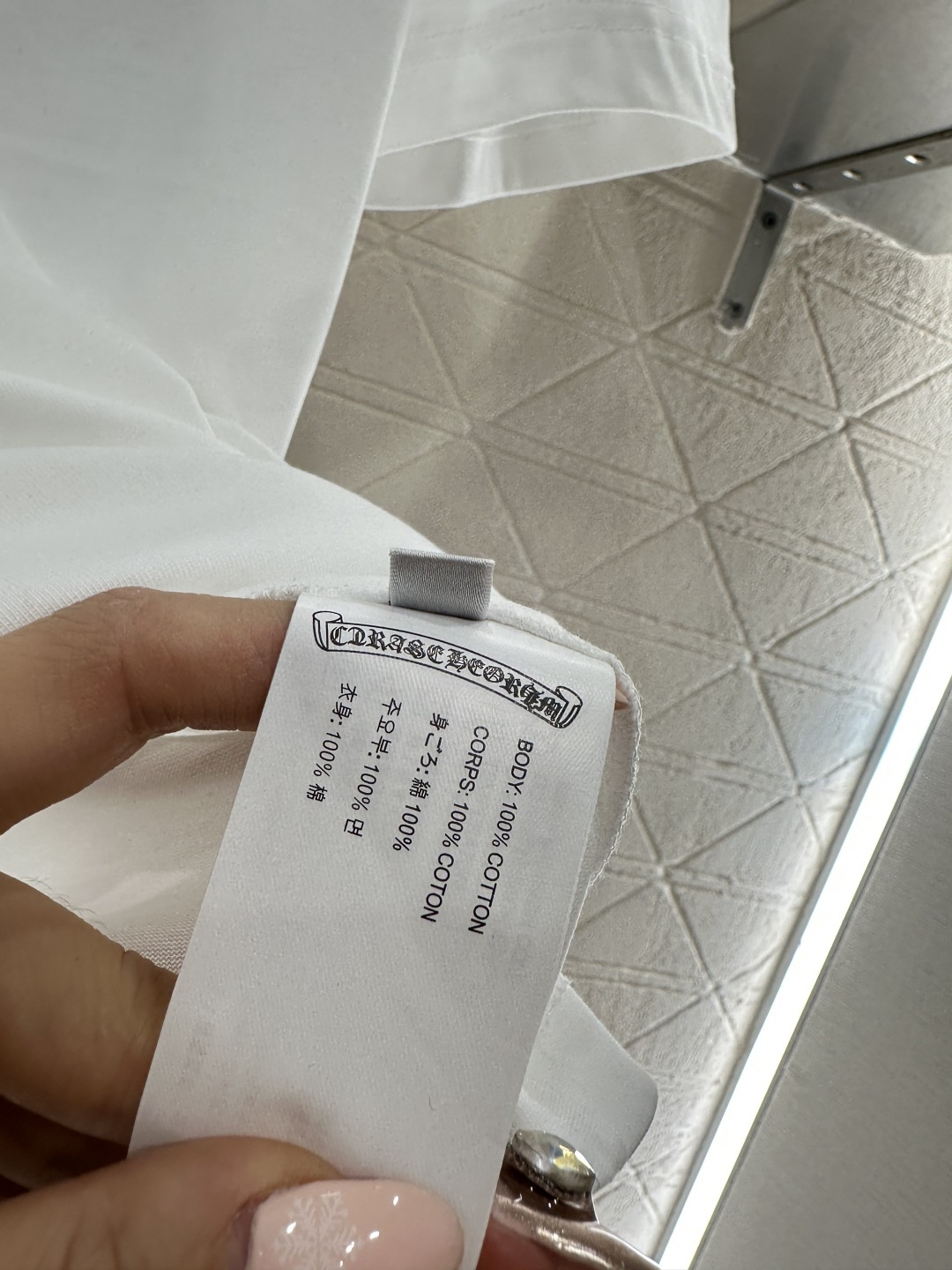 ♥Chrome hear*♥2026新品上架 圆领刺绣撞色徽标𝑇𝑒𝑒定制YB原生全棉材质，透气舒适，质感