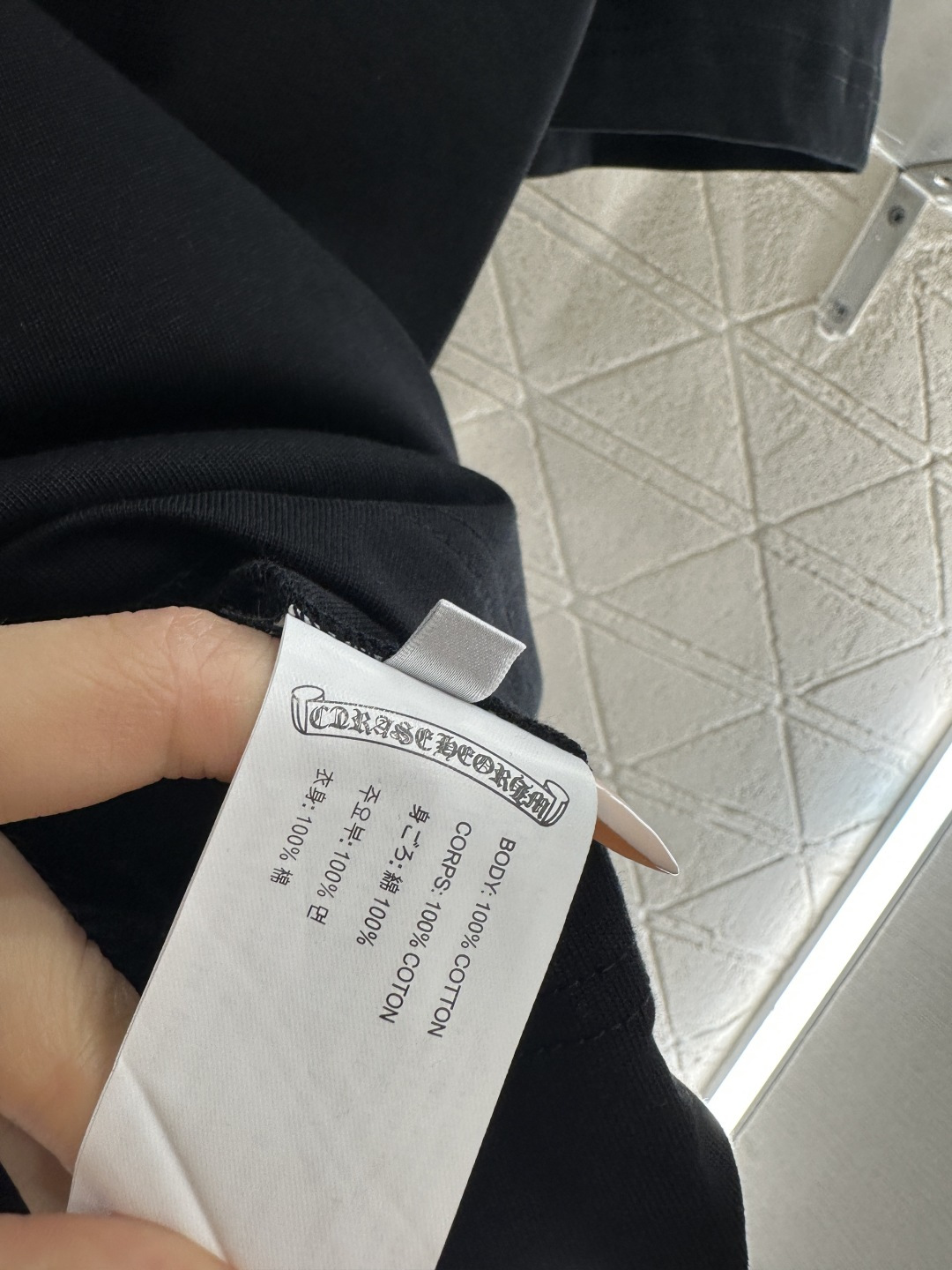 ♥Chrome hear*♥2026新品上架 圆领刺绣撞色徽标𝑇𝑒𝑒定制YB原生全棉材质，透气舒适，质感