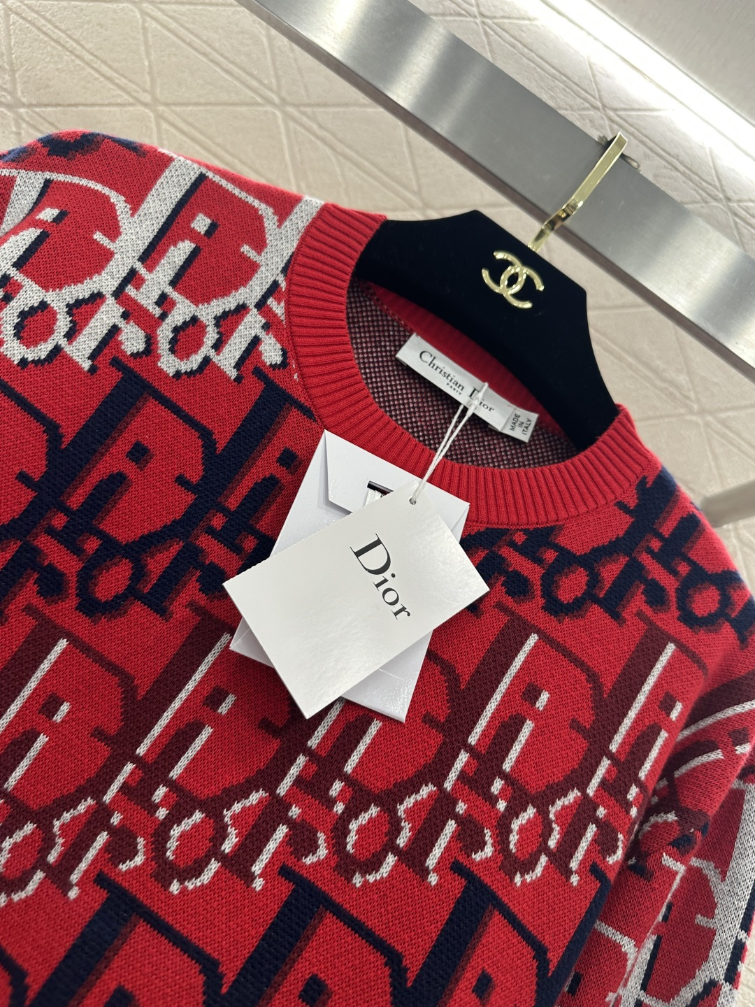 ♥Dio*♥2026新品上架 圆领提花针织套头毛衣定制YB羊毛纱线织造，质感细腻，穿搭舒适，圆领针织套头