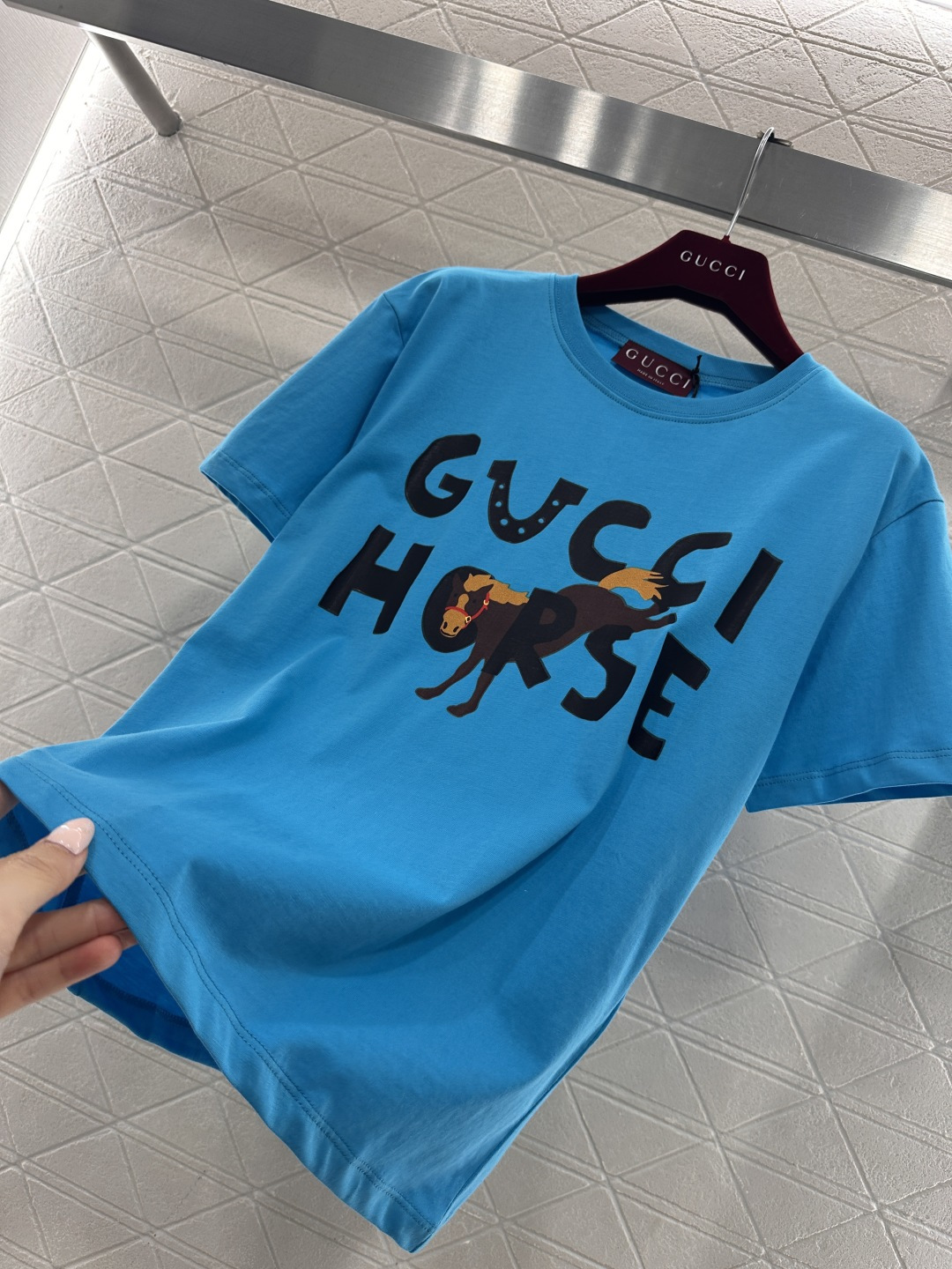 ♥Gucc*♥2026新品上架 贺岁圆领印花徽标𝑇𝑒𝑒新年贺岁系列#定制YB原生全棉材质，透气舒适，质感