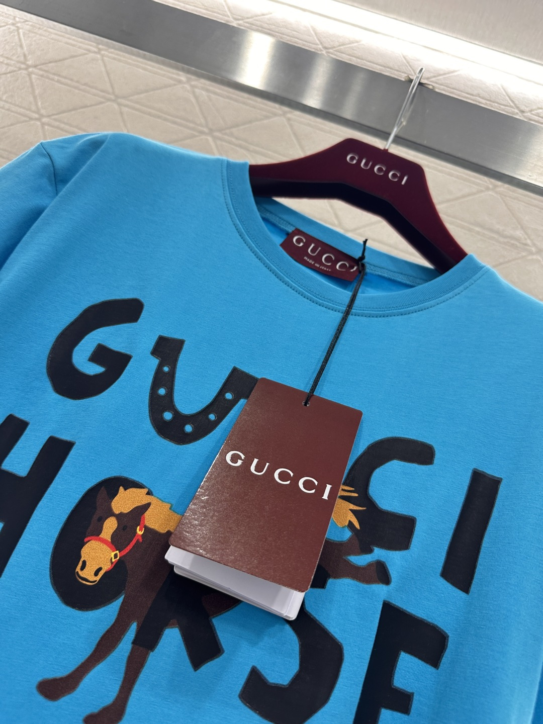 ♥Gucc*♥2026新品上架 贺岁圆领印花徽标𝑇𝑒𝑒新年贺岁系列#定制YB原生全棉材质，透气舒适，质感