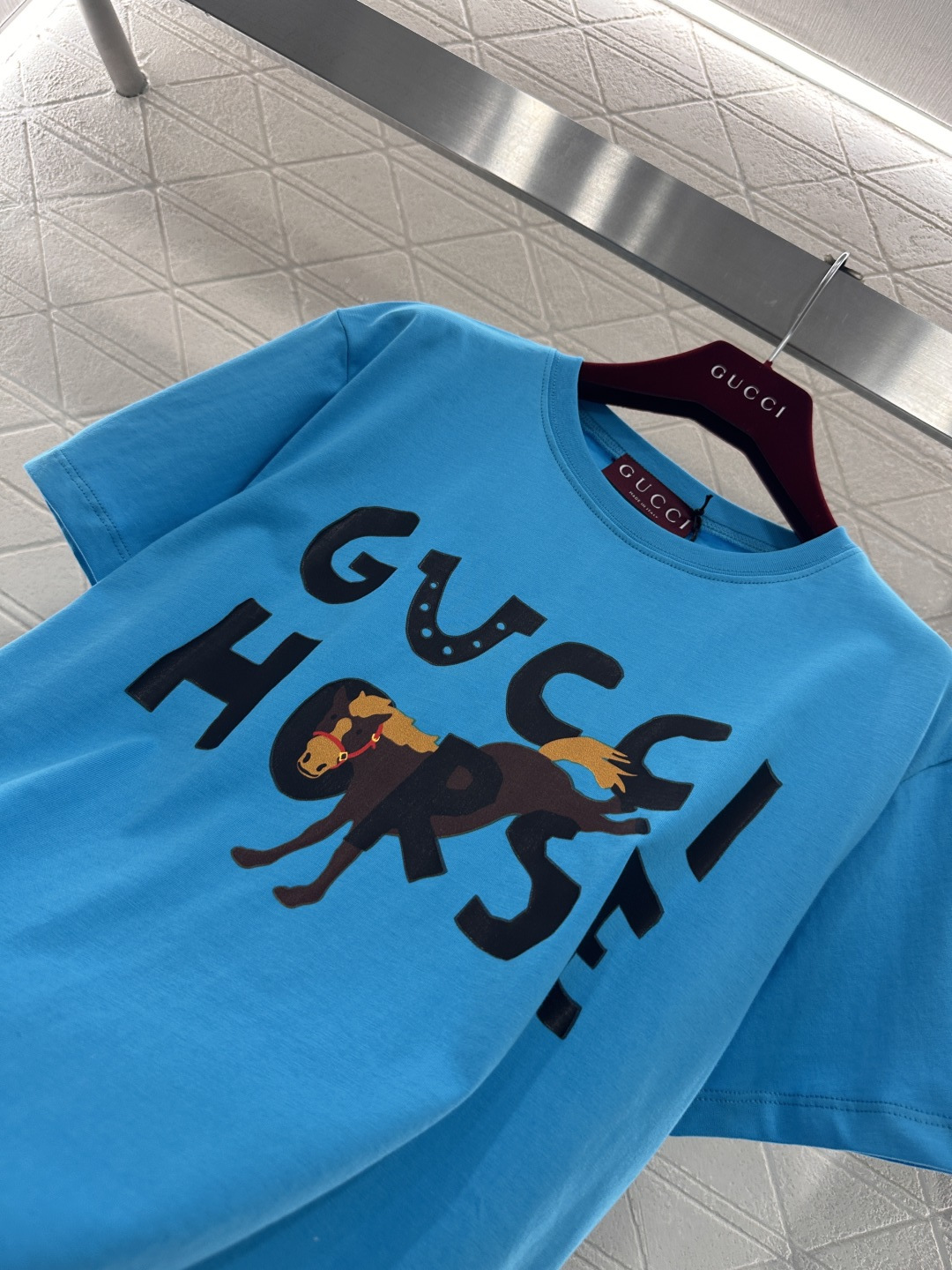 ♥Gucc*♥2026新品上架 贺岁圆领印花徽标𝑇𝑒𝑒新年贺岁系列#定制YB原生全棉材质，透气舒适，质感