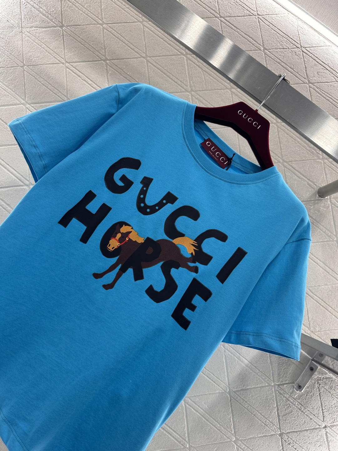 ♥Gucc*♥2026新品上架 贺岁圆领印花徽标𝑇𝑒𝑒新年贺岁系列#定制YB原生全棉材质，透气舒适，质感