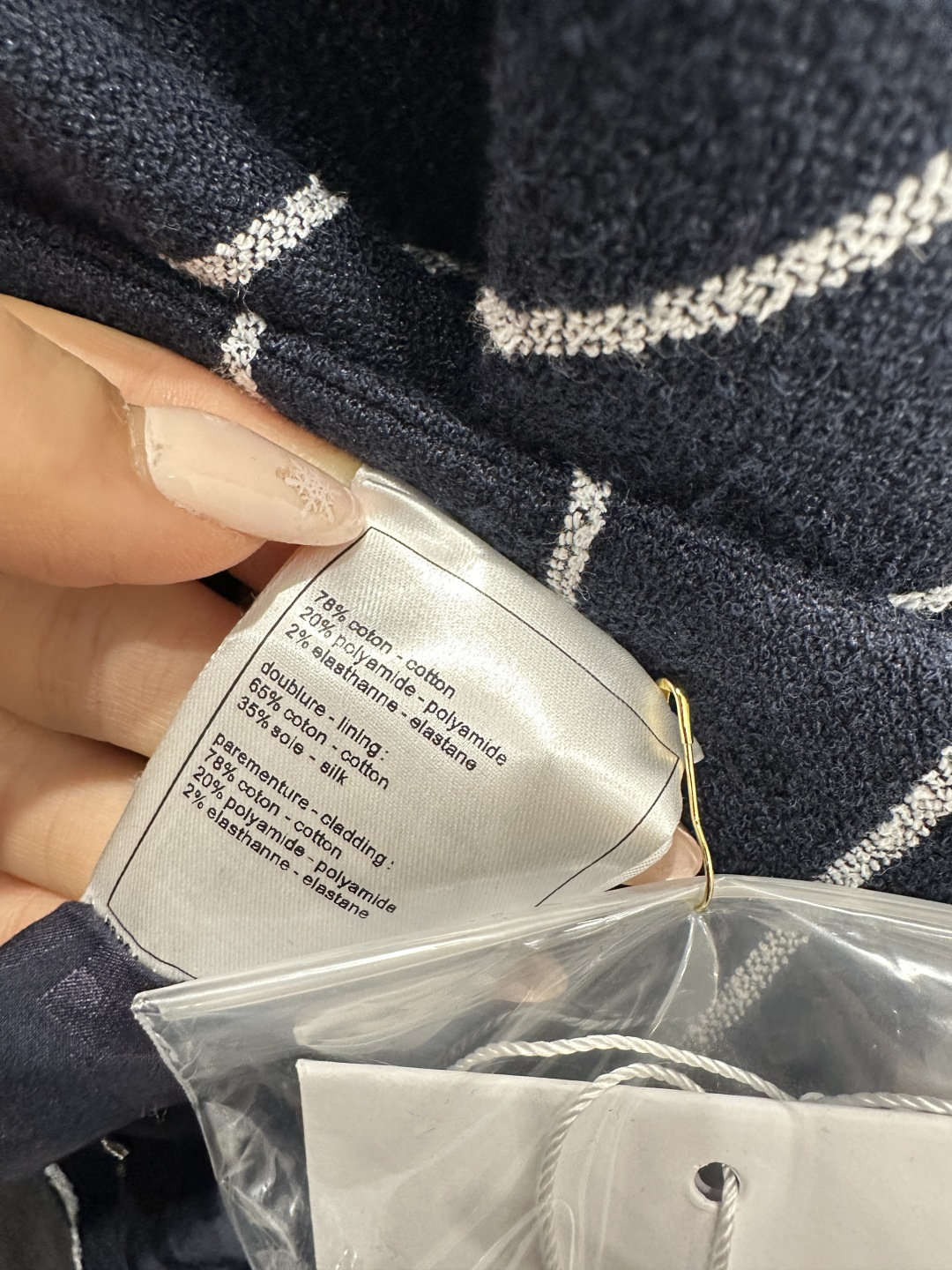 ♥Chane*♥2026新品上架 条纹洋装外套长裤套装定制YB进口棉毛材质，质感高级，品相十足，翻领洋装