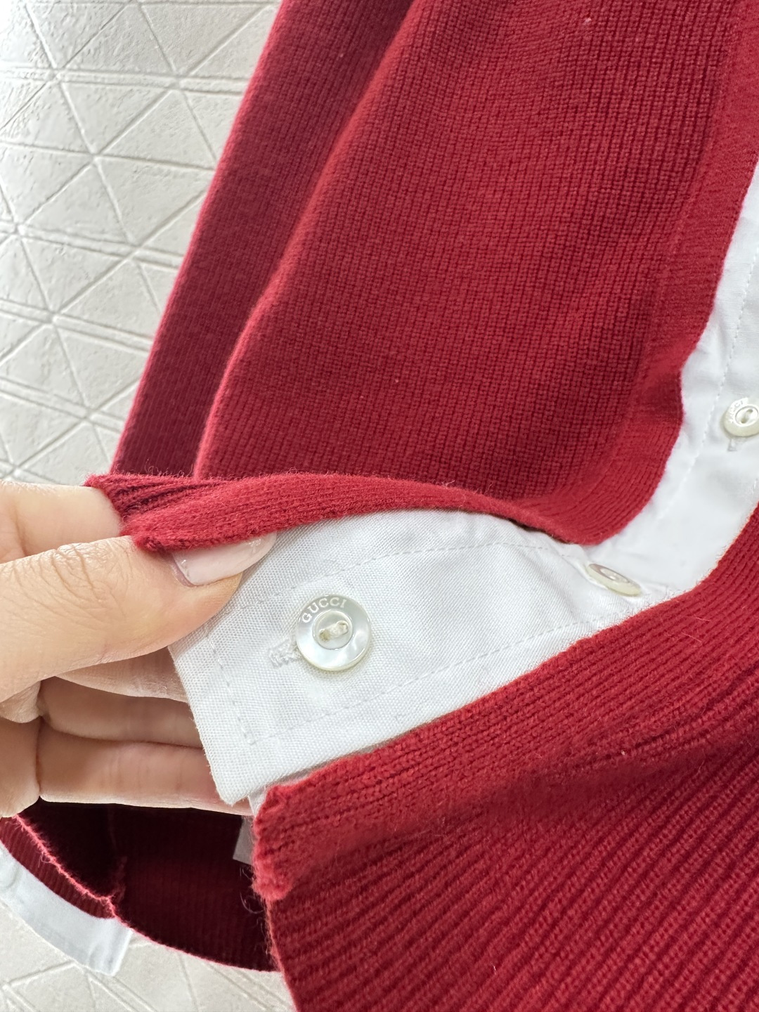♥Gucc*♥2026新品上架 贺岁假两件针织套头毛衣新年贺岁系列#定制YB羊绒羊毛纱线织造，密度细针织