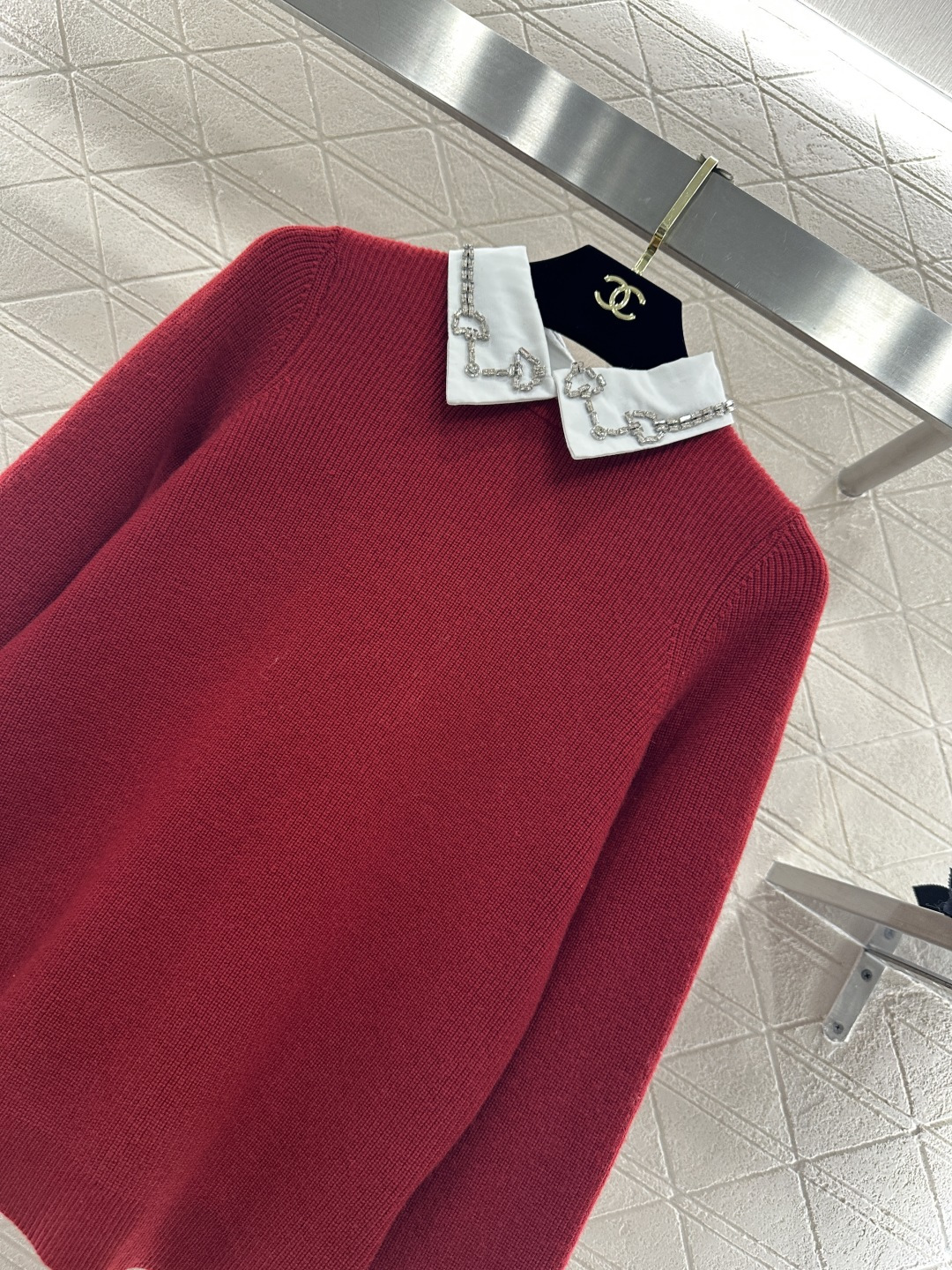 ♥Gucc*♥2026新品上架 贺岁假两件针织套头毛衣新年贺岁系列#定制YB羊绒羊毛纱线织造，密度细针织