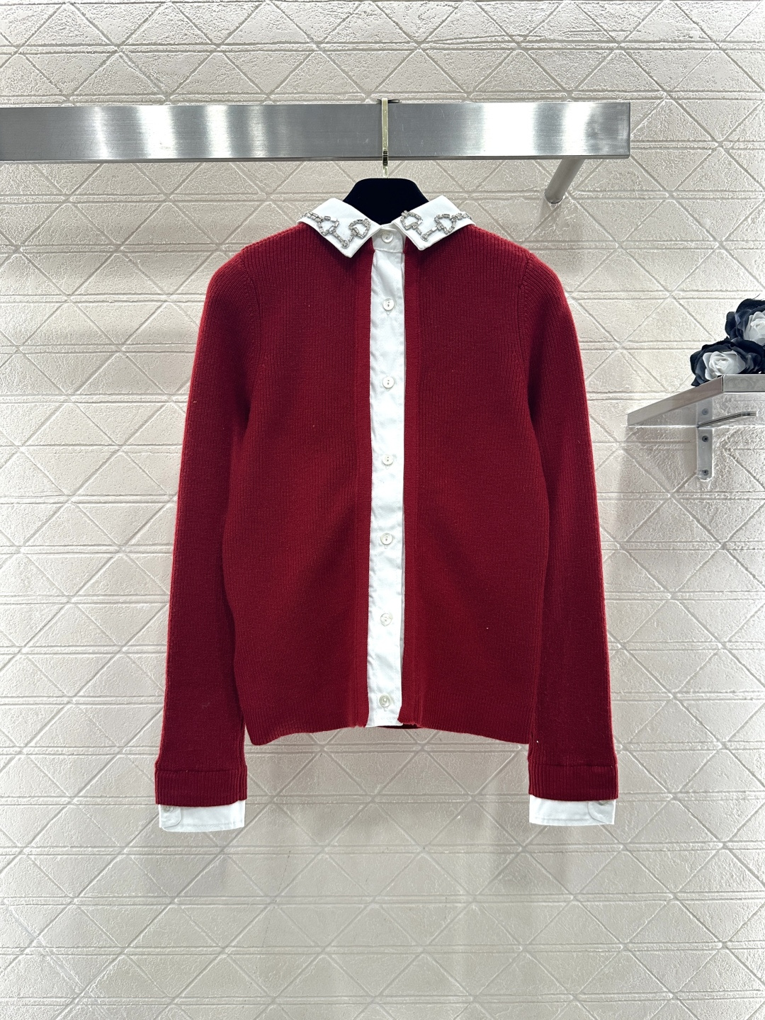 ♥Gucc*♥2026新品上架 贺岁假两件针织套头毛衣新年贺岁系列#定制YB羊绒羊毛纱线织造，密度细针织