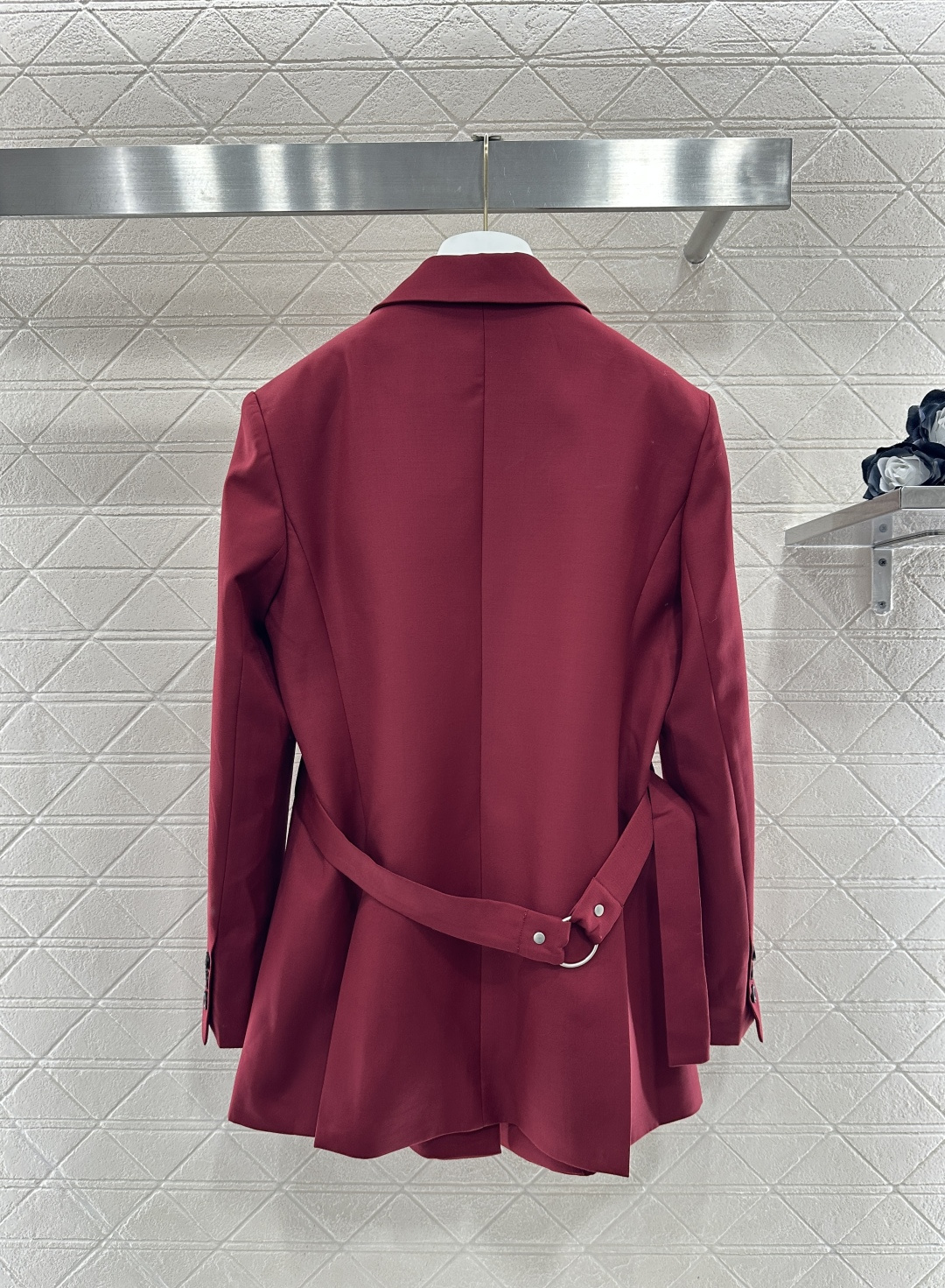 ♥Loew*♥2026新品上架 廓形腰带西装外套长裤套装定制YB进口精仿羊毛材质，富含百分之之80，质感