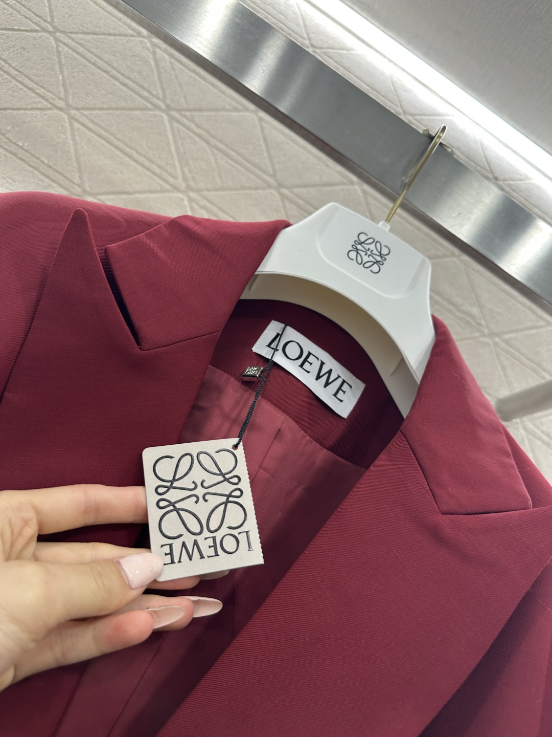 ♥Loew*♥2026新品上架 廓形腰带西装外套长裤套装定制YB进口精仿羊毛材质，富含百分之之80，质感