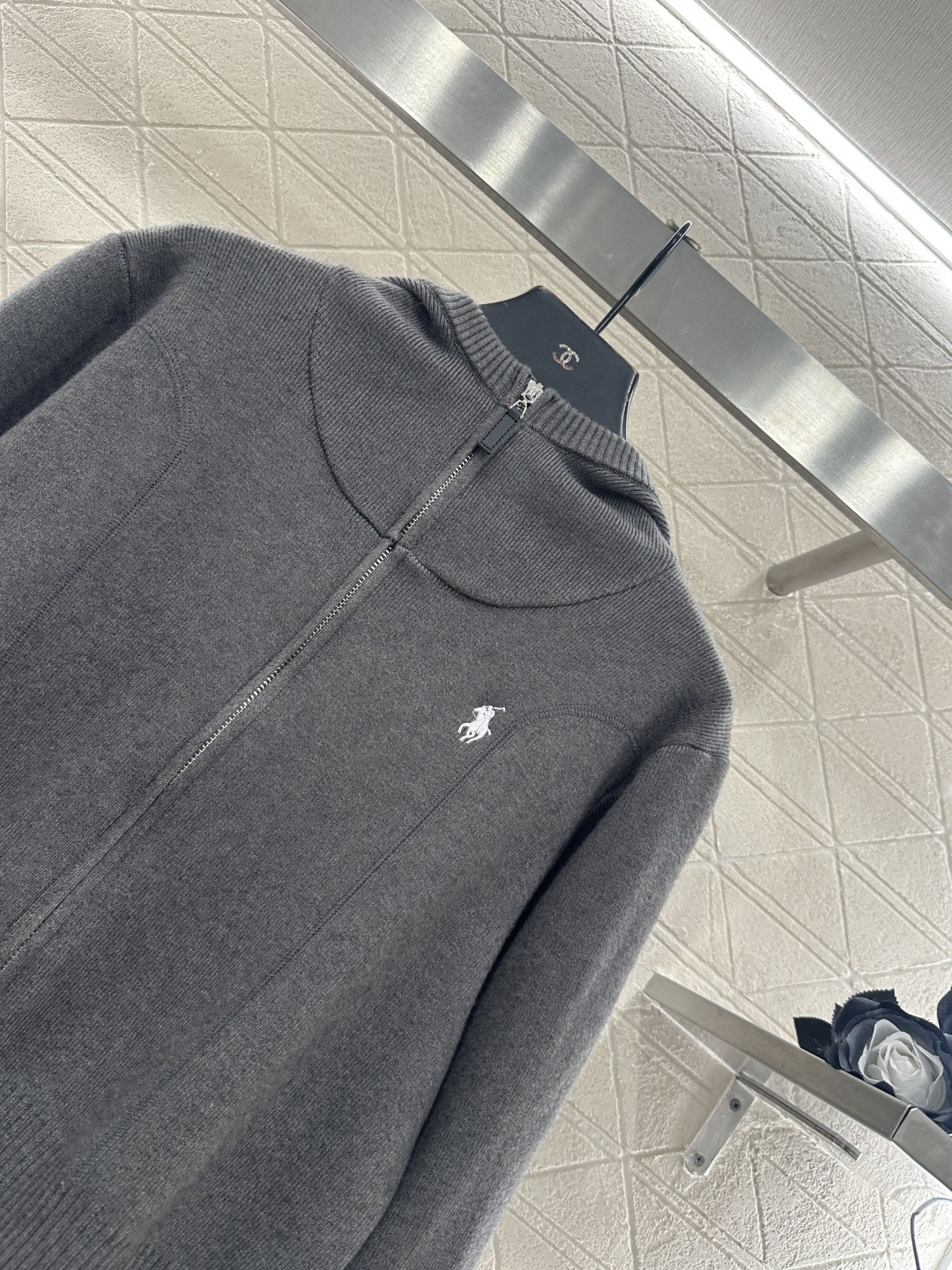 ♥Ralph Lauren*♥2026新品上架 连帽针织拉链外套定制YB羊毛纱线织造，质感细腻，穿搭舒适