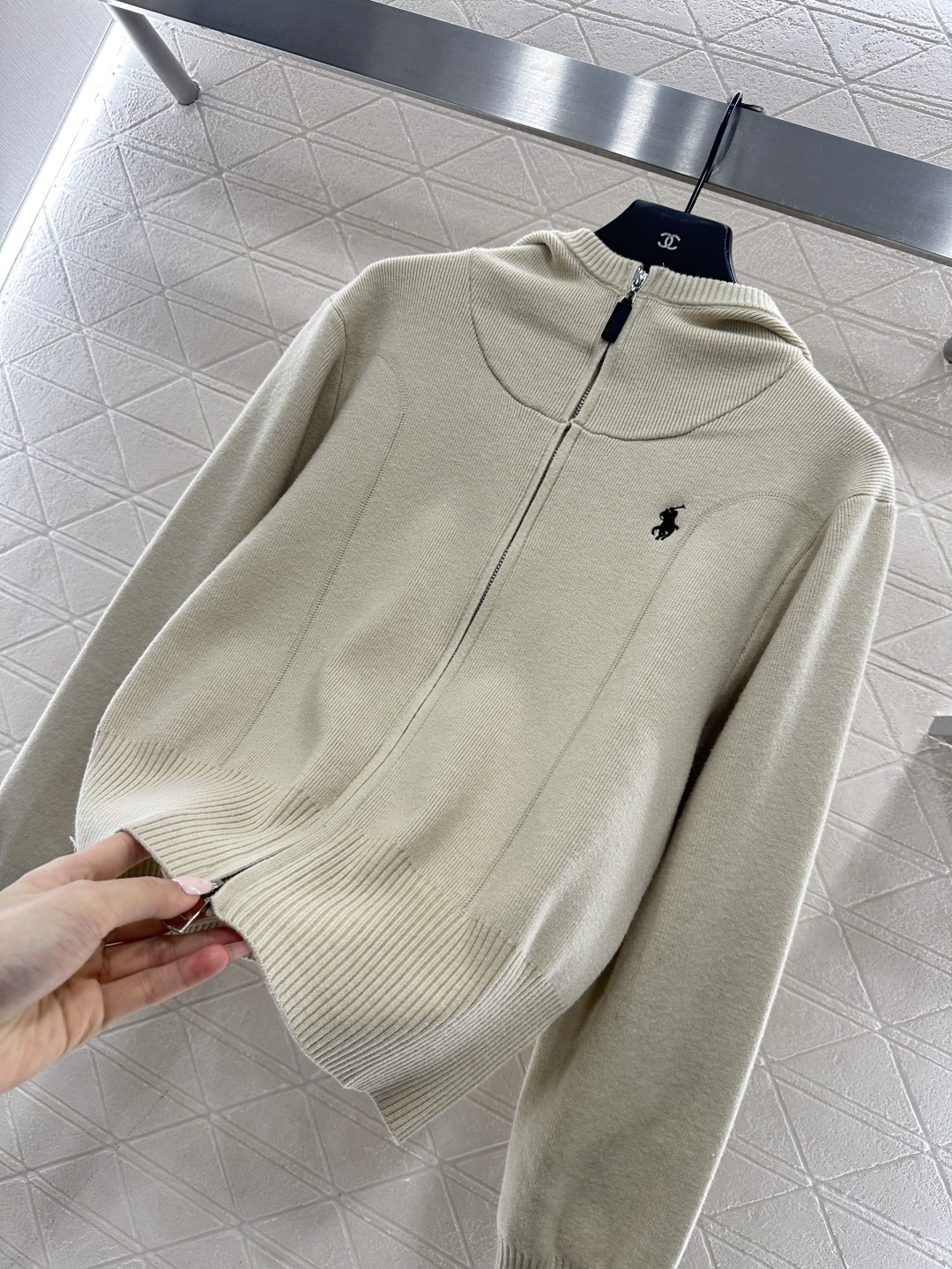 ♥Ralph Lauren*♥2026新品上架 连帽针织拉链外套定制YB羊毛纱线织造，质感细腻，穿搭舒适