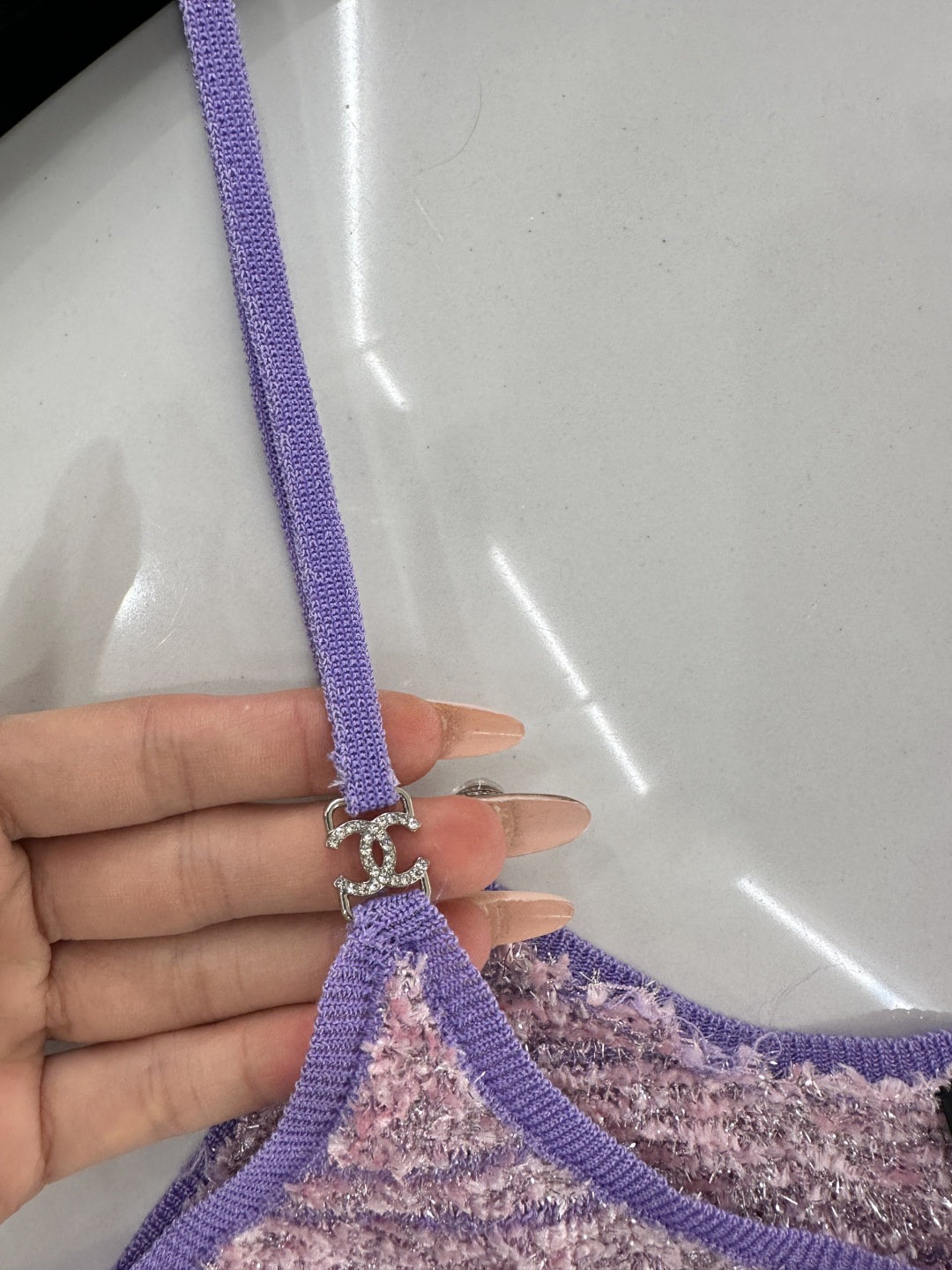 ♥Chane*♥2026新品上架 流苏针织吊带背心定制YB棉毛纱线织造，质感高级，穿搭洋气，平口领针织吊