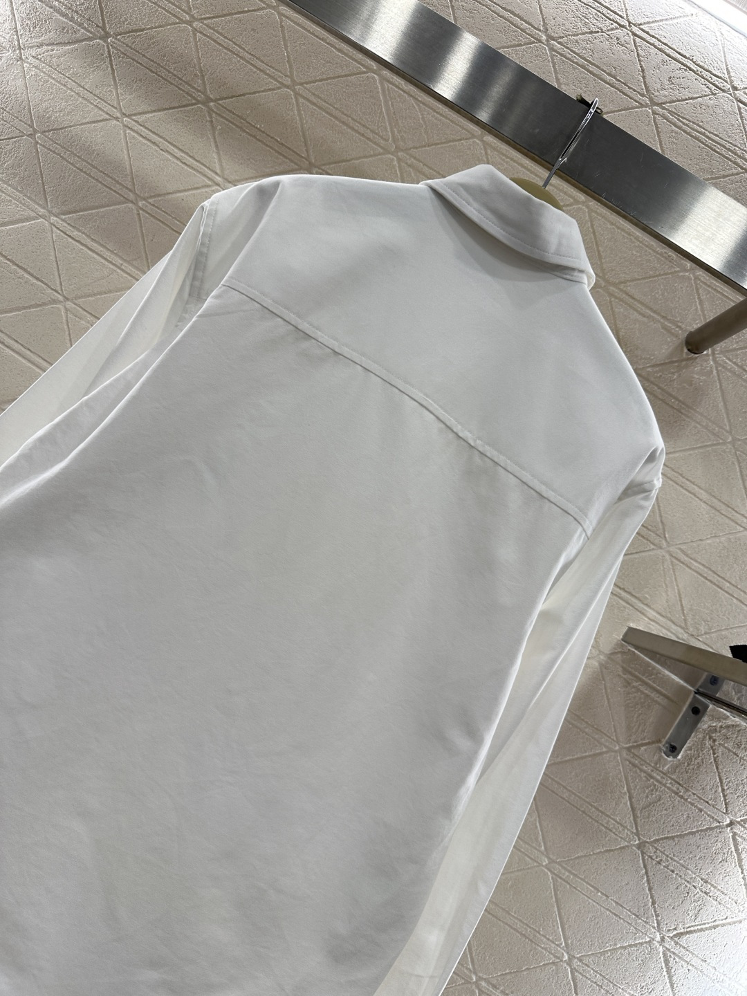 ♥BBR*♥2026新品上架 贺岁翻领刺绣口袋长袖衬衫新年贺岁系列#定制YB原生全棉材质，质感细腻，穿搭