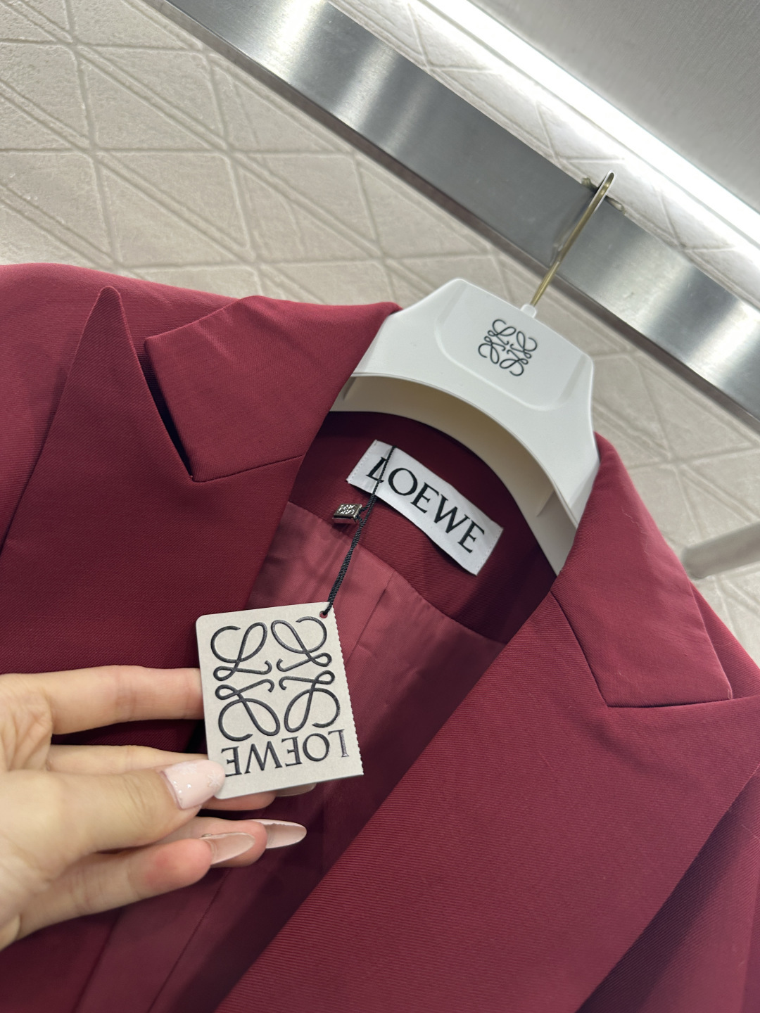 ♥Loew*♥2026新品上架 廓形腰带西装外套长裤套装定制YB进口精仿羊毛材质，富含百分之之80，质感