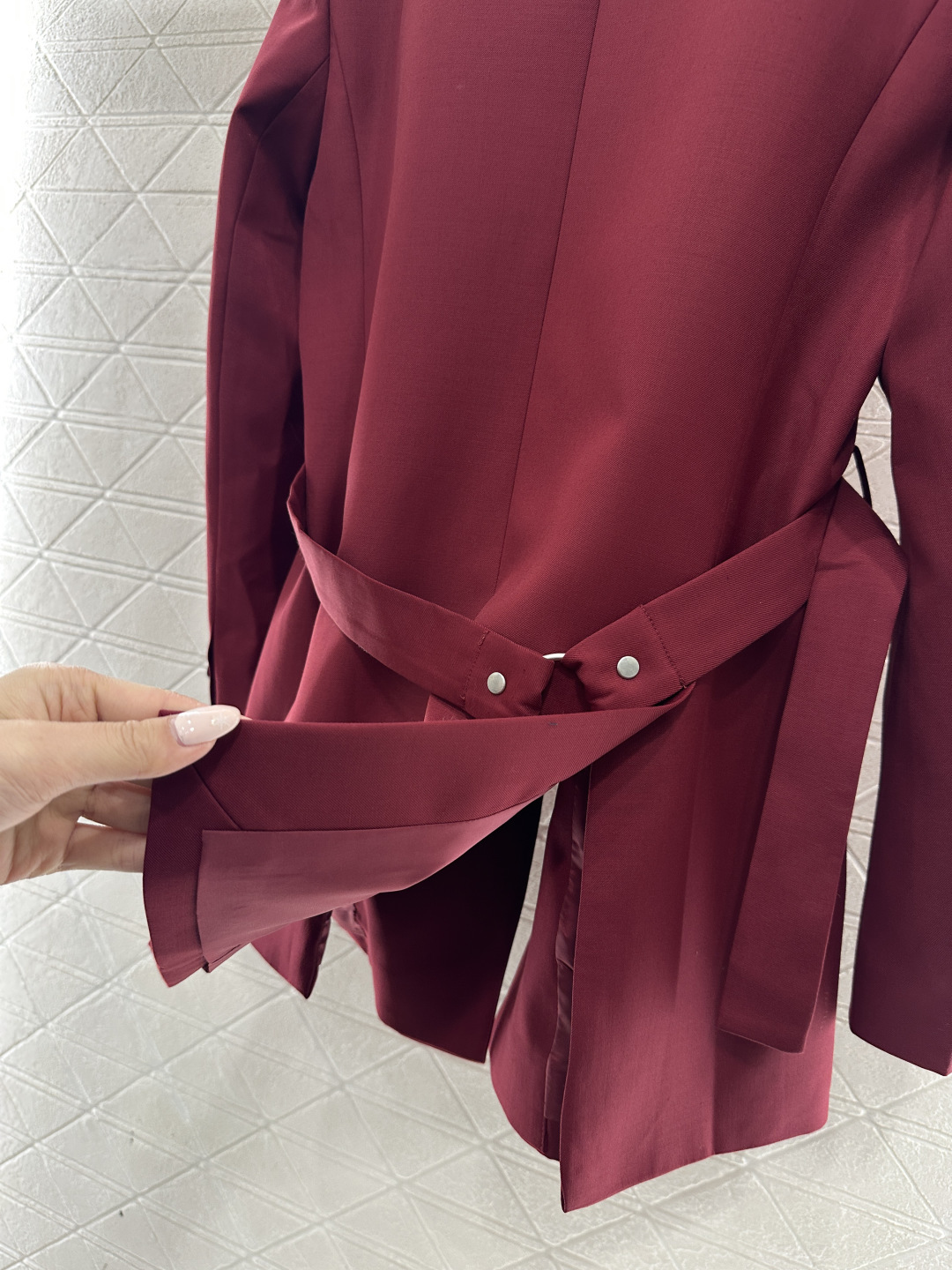 ♥Loew*♥2026新品上架 廓形腰带西装外套长裤套装定制YB进口精仿羊毛材质，富含百分之之80，质感