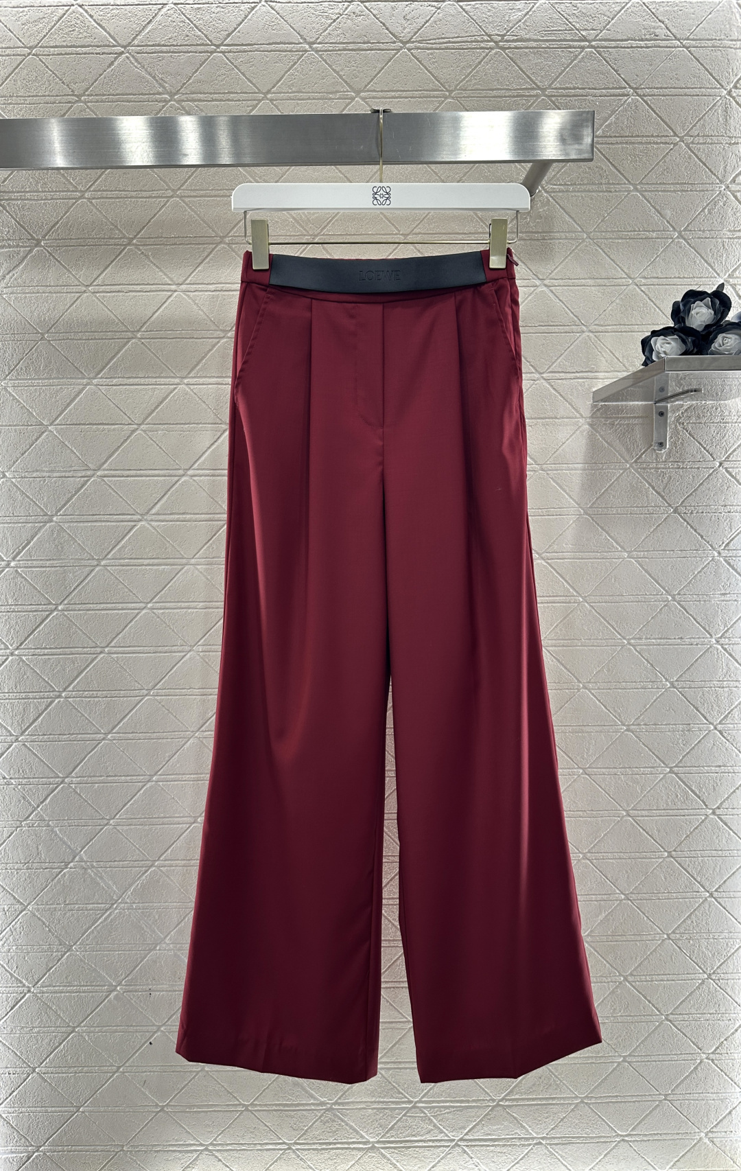 ♥Loew*♥2026新品上架 廓形腰带西装外套长裤套装定制YB进口精仿羊毛材质，富含百分之之80，质感