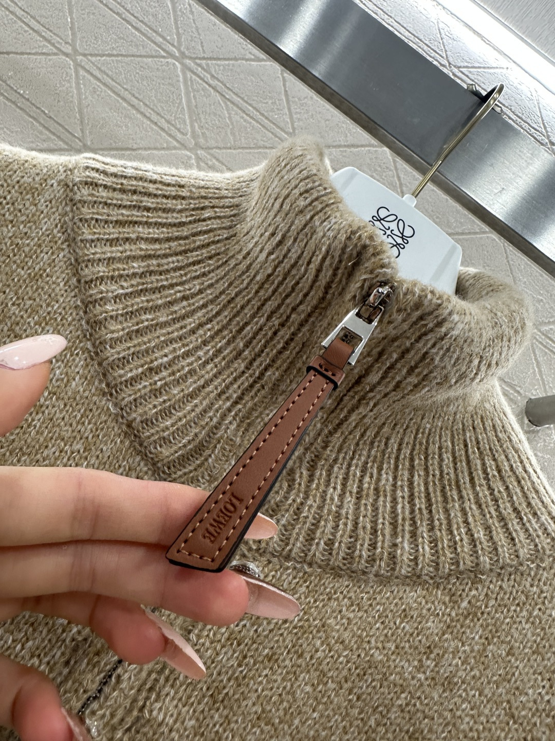 ♥Loew*♥2026新品上架 针织拉链开衫外套定制YB羊毛纱线织造，质感高级，舒适柔软，立领针织拉链外