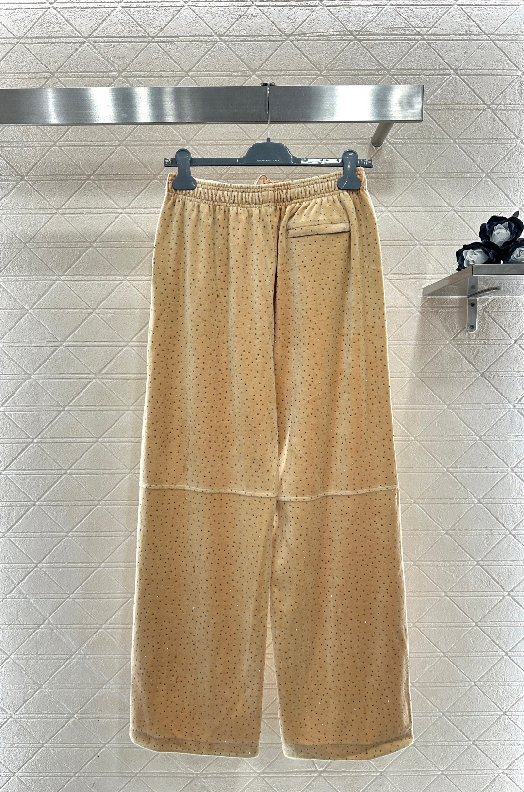 ♥Alexander wan*♥2026新品上架 连帽烫钻丝绒外套长裤套装定制YB进口丝绒材质，质感光泽