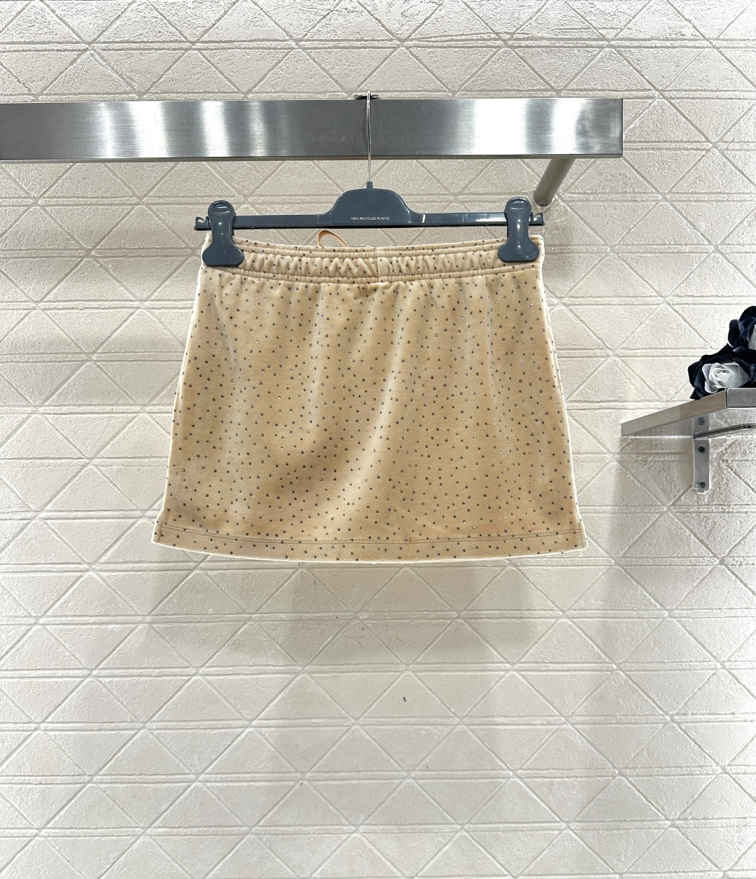 ♥Alexander wan*♥2026新品上架 连帽烫钻丝绒外套短裙裤套装定制YB进口丝绒材质，质感光