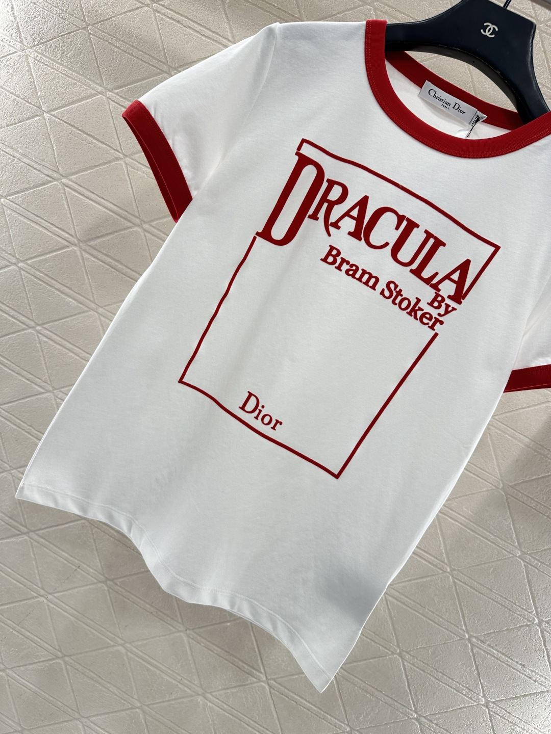 ♥Dio*♥2026新品上架 螺纹撞色圆领徽标𝑇𝑒𝑒定制YB丝光全棉材质，柔软亲肤，舒适有型，常规短袖𝑇