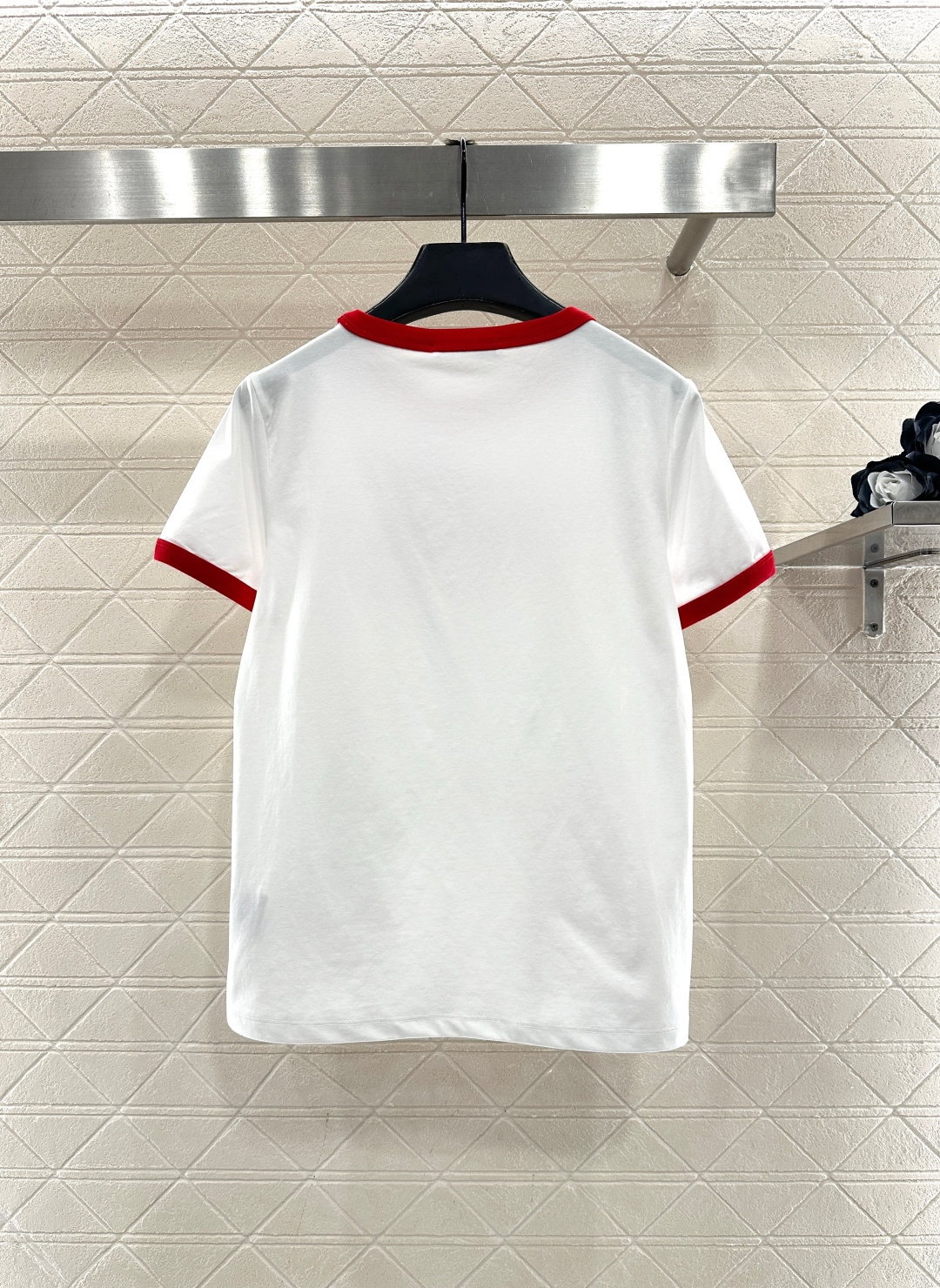 ♥Dio*♥2026新品上架 螺纹撞色圆领徽标𝑇𝑒𝑒定制YB丝光全棉材质，柔软亲肤，舒适有型，常规短袖𝑇