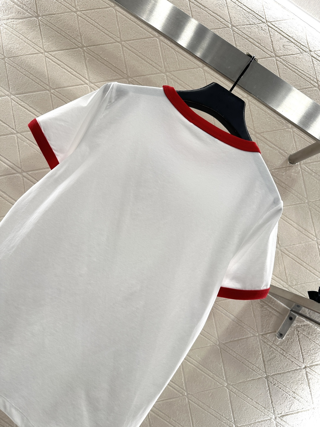 ♥Dio*♥2026新品上架 螺纹撞色圆领徽标𝑇𝑒𝑒定制YB丝光全棉材质，柔软亲肤，舒适有型，常规短袖𝑇