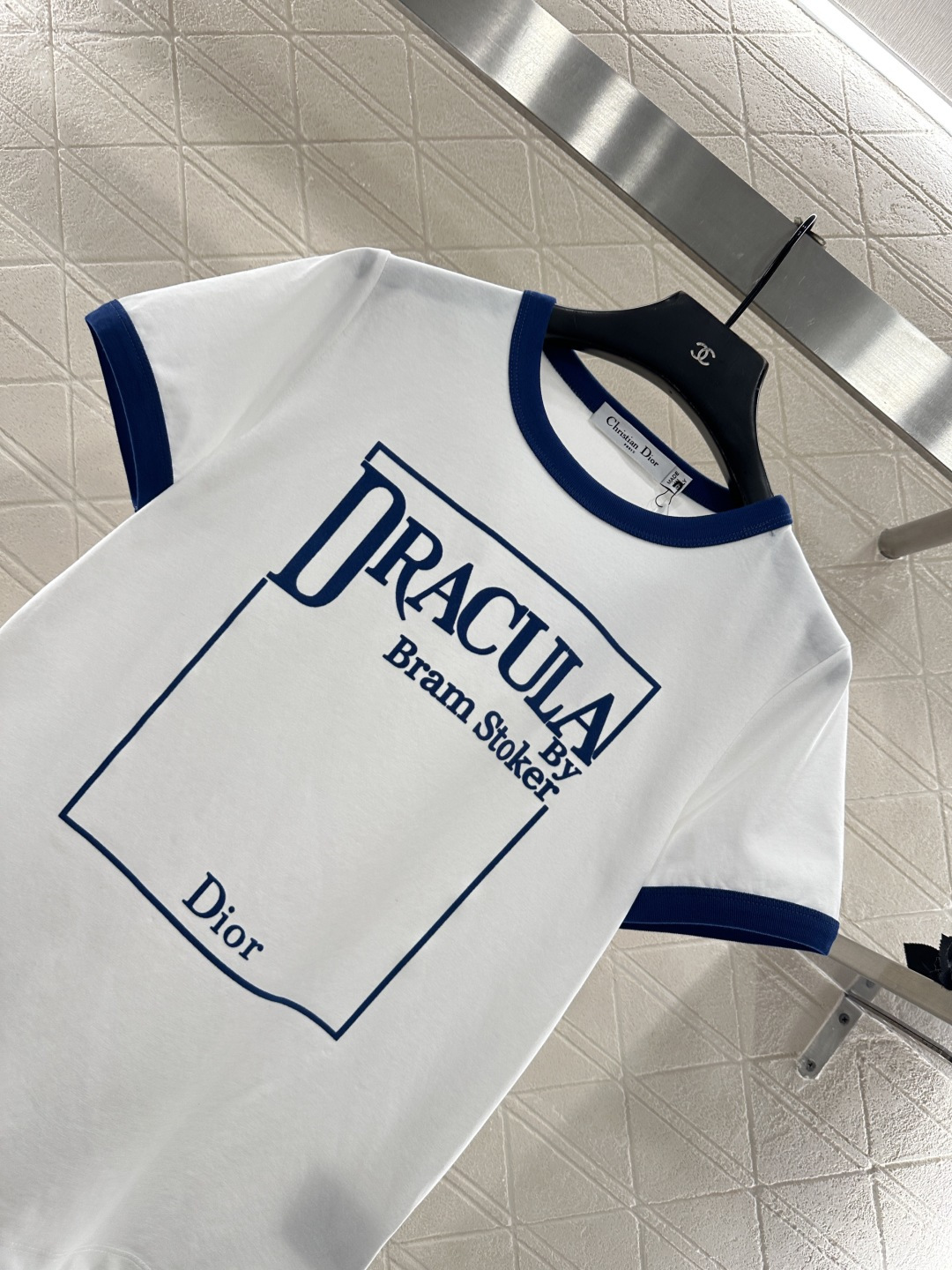 ♥Dio*♥2026新品上架 螺纹撞色圆领徽标𝑇𝑒𝑒定制YB丝光全棉材质，柔软亲肤，舒适有型，常规短袖𝑇