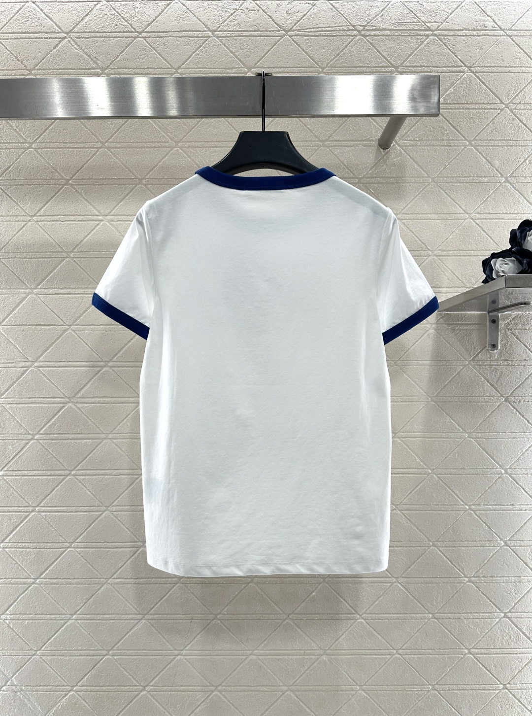 ♥Dio*♥2026新品上架 螺纹撞色圆领徽标𝑇𝑒𝑒定制YB丝光全棉材质，柔软亲肤，舒适有型，常规短袖𝑇