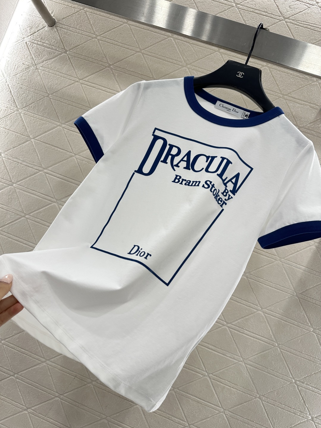 ♥Dio*♥2026新品上架 螺纹撞色圆领徽标𝑇𝑒𝑒定制YB丝光全棉材质，柔软亲肤，舒适有型，常规短袖𝑇