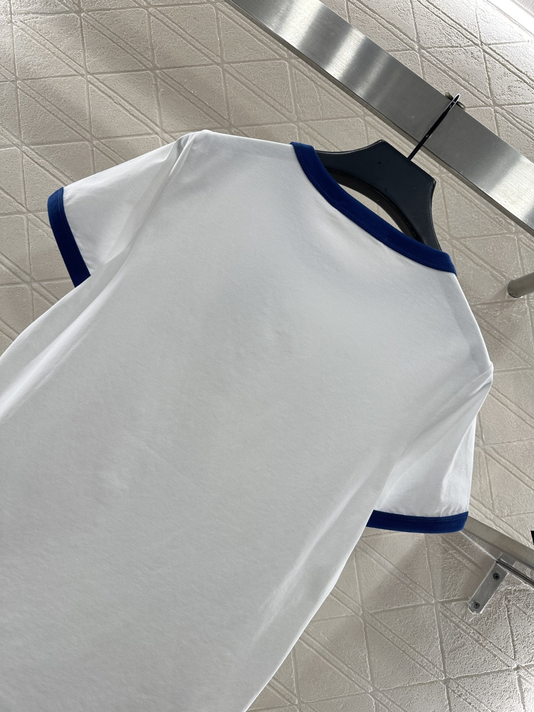 ♥Dio*♥2026新品上架 螺纹撞色圆领徽标𝑇𝑒𝑒定制YB丝光全棉材质，柔软亲肤，舒适有型，常规短袖𝑇