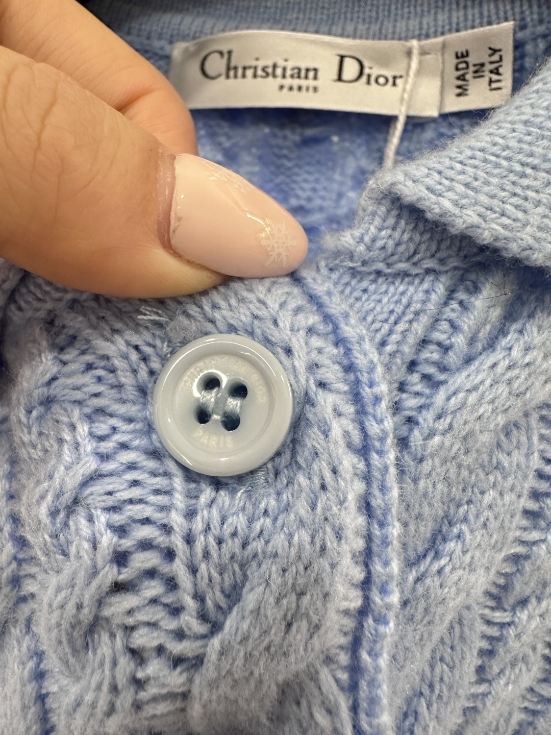 ♥Dio*♥2026新品上架 翻领麻花针织短袖定制YB羊绒纱线织造，质感高级，舒适柔软，翻领针织短袖剪裁