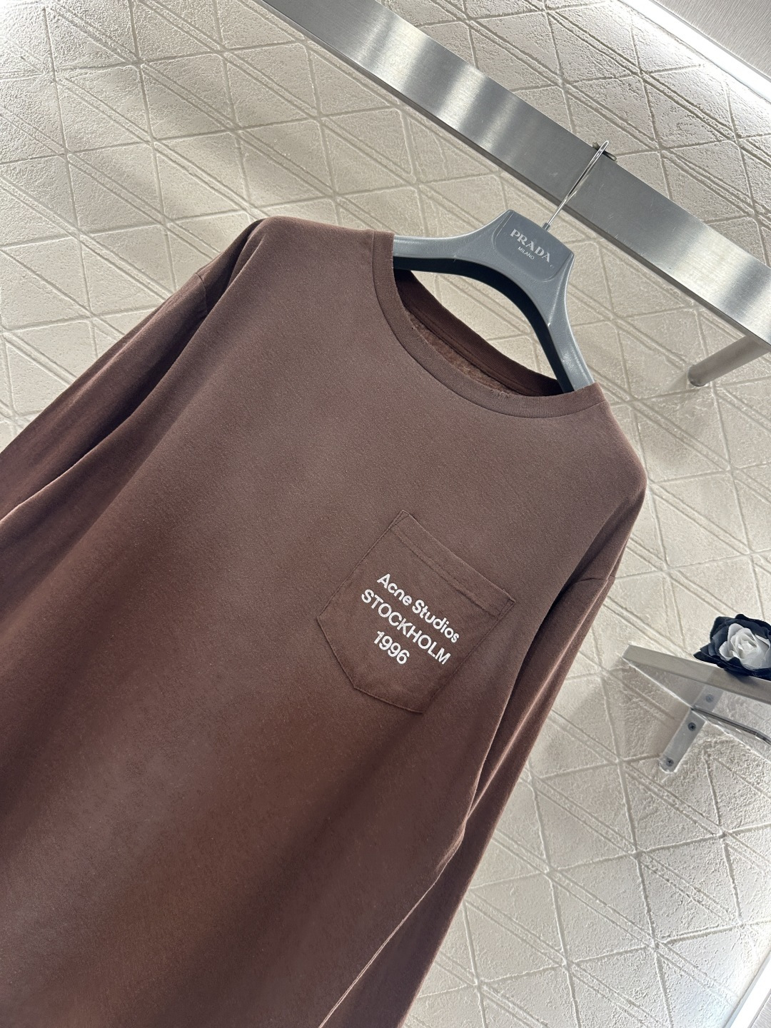 ♥Acne studio*♥2026新品上架 重工水洗做旧字母长袖定制YB亚麻棉材质，质感舒适，弹力好穿