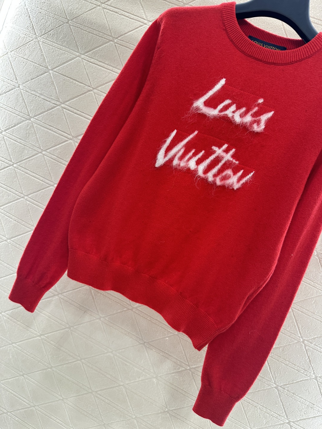 ♥Louis vuitto*♥2026新品上架 马海毛刺绣字母针织毛衣定制YB羊毛纱线织造，穿搭舒适，质