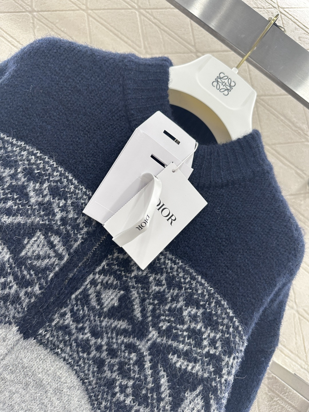 ♥Dio*♥2026新品上架 撞色针织开衫外套定制YB羊毛纱线织造，柔软亲肤，舒适有型，拉链开衫外套版型