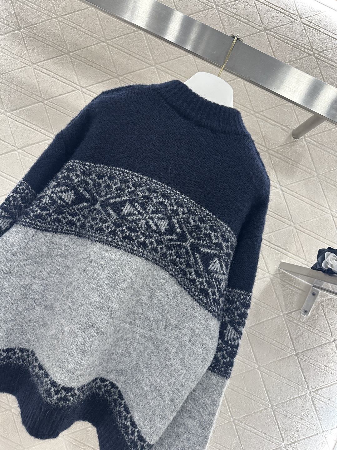 ♥Dio*♥2026新品上架 撞色针织开衫外套定制YB羊毛纱线织造，柔软亲肤，舒适有型，拉链开衫外套版型