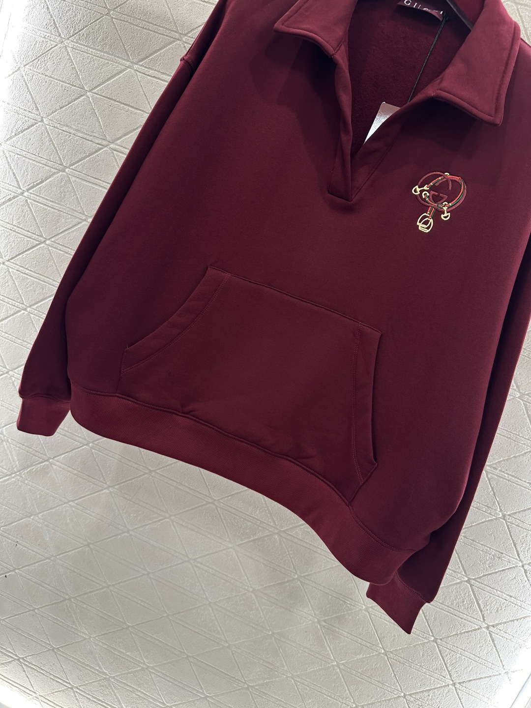 ♥Gucc*♥2026新品上架贺岁翻领半开襟卫衣长裤套装新年贺岁系列#定制YB进口原生全棉材质，柔软亲肤