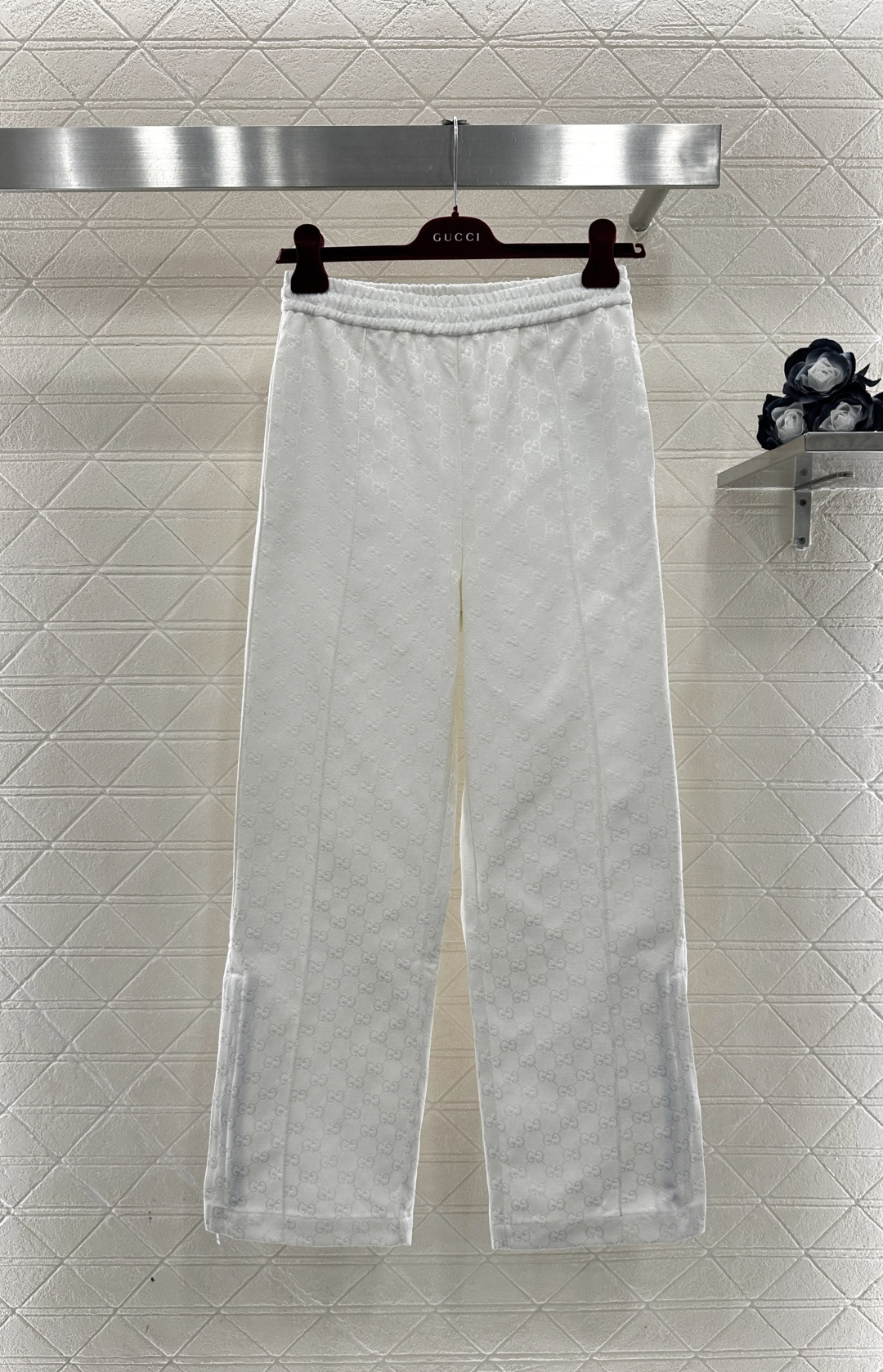 ♥Gucc*♥2026新品上架 提花暗纹拉链夹克长裤套装定制YB进口提花全棉材质，质感高级，品相十足，满