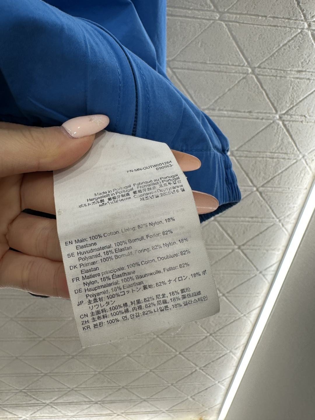 ♥Acne studio*♥2026新品上架 宝蓝色拉链廓形外套定制YB进口棉纶材质，质感光泽，防风舒适